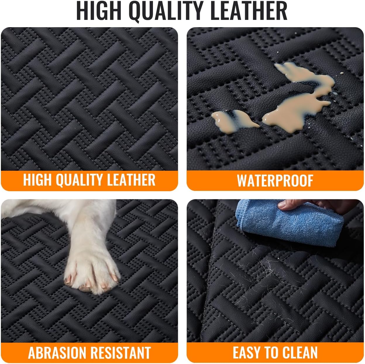 MAXFUT Dog Back Seat Extender for Truck,Truck Dog Seat Cover Back Seat,Dog Hammock for Truck,Hard Bottom Seat Extender,Pet Seat Covers for F150/RAM1500/Silverado