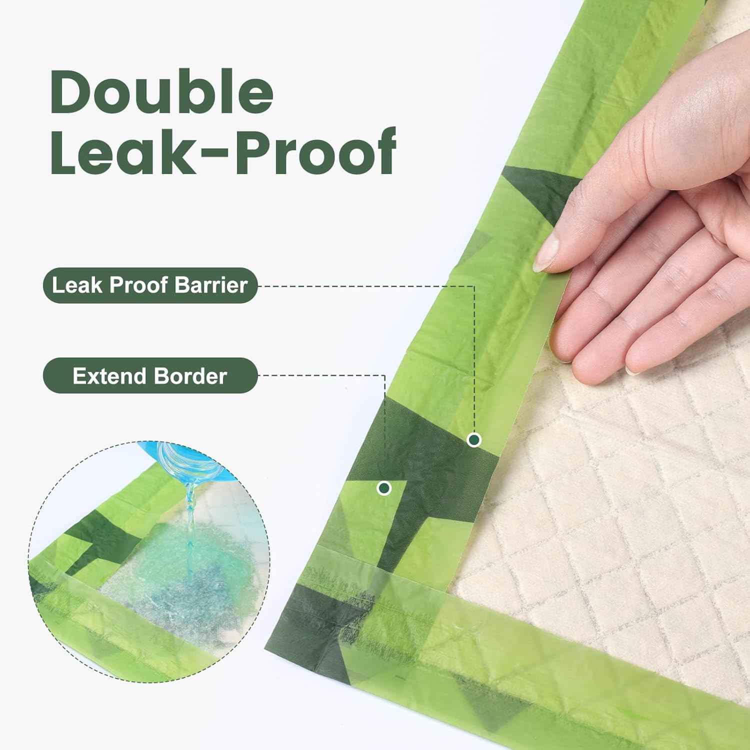 Gardner Pet Disposable Puppy Pads XL, 28" x 30" Dog Pee Pads for Dogs, Super Absorbent & Leak-Proof Full Edge-Wrapping Extra Thick Dog Potty Training Pads (50 Count)
