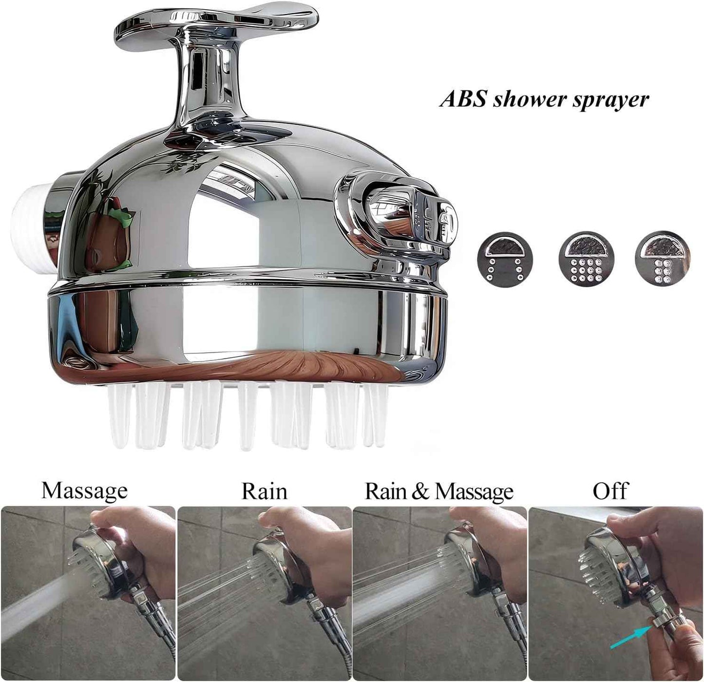 Sneatup Pet Shower Set with 8.2ft Hose & Flow Control Valve for Bathroom Shower Arm