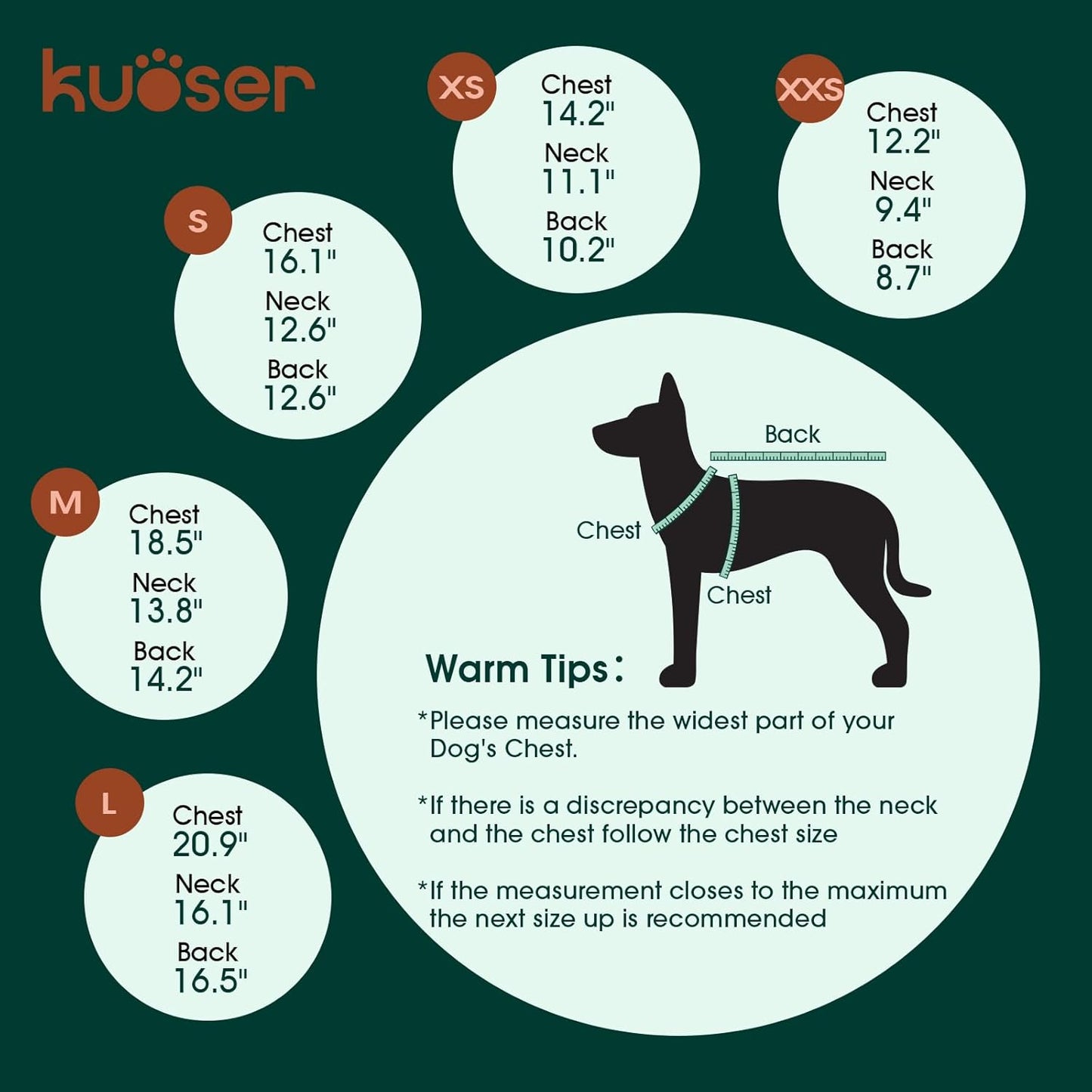Kuoser 4 Pack Dog Fleece Vest,Warm Plaid Dog Sweater with Leash Hole,Soft Turtleneck Winter Pet Jacket Dogs Coat Pullover for Small Medium Dogs Cats,Spring Fall Cold Weather Christmas Outfit, L