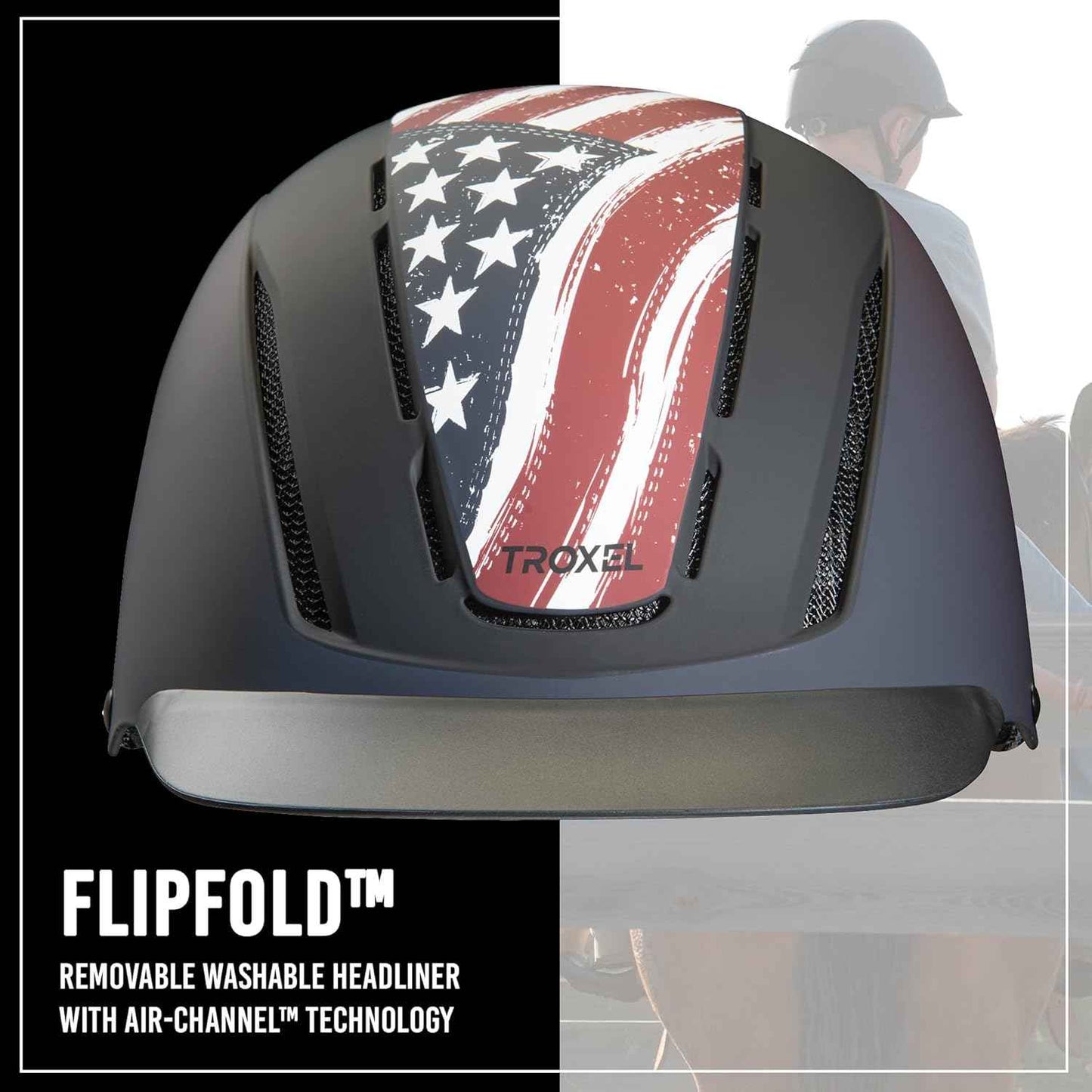 Troxel Spirit Full Coverage Horse Riding Helmet, Low-Profile Adjustable Design, Safety Horseback Riding Gear