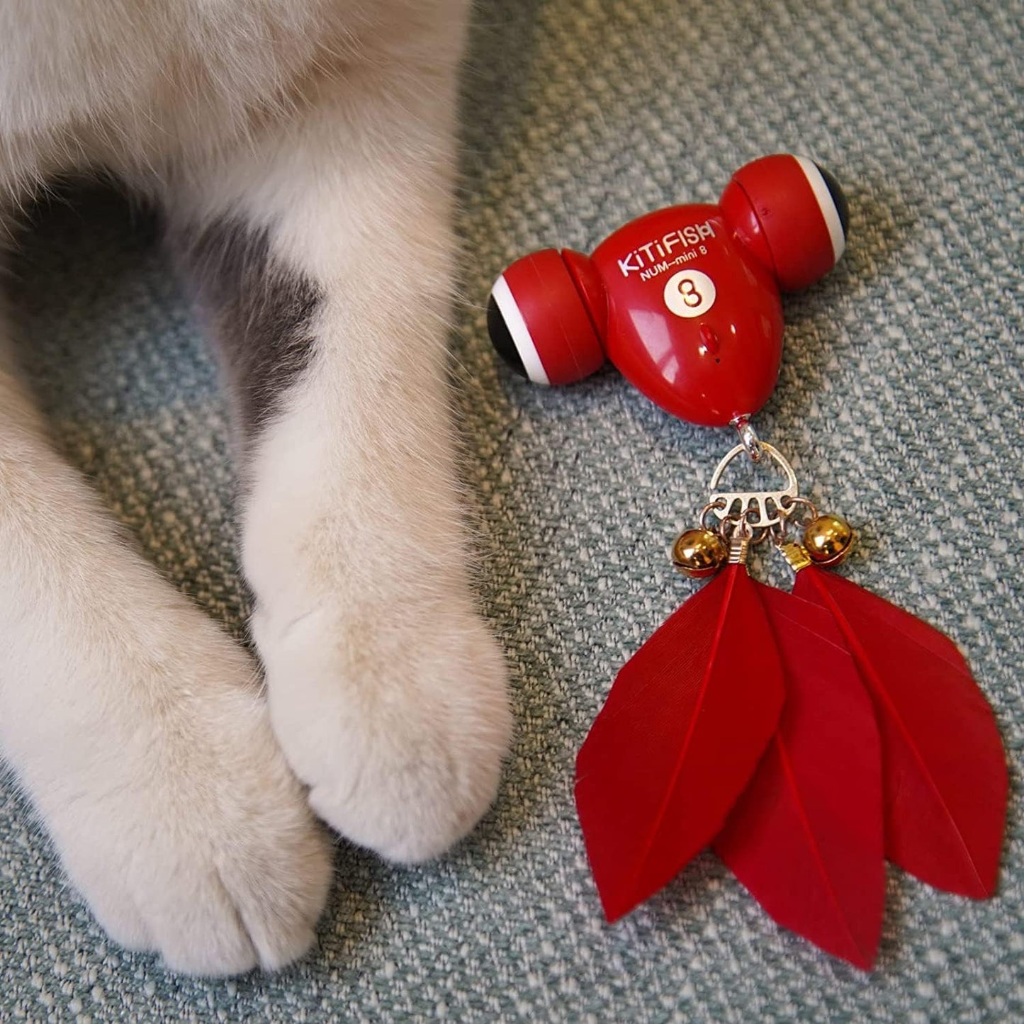 MayMaw KiTiFISH Interactive Cat Toy, Automatic Fish Toy with Motion Activation, USB Rechargeable, Fun Exercise Toy for Indoor Cats and Kittens, Ideal Gift