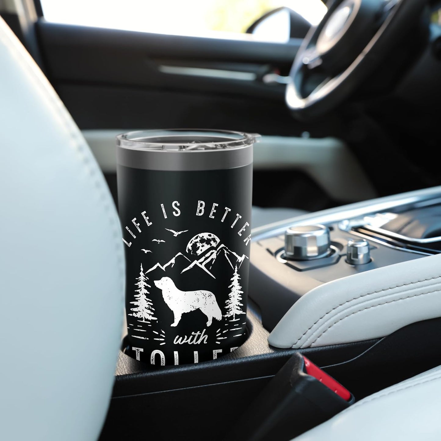 Nova Scotia Duck Tolling Retriever Toller Life Better Mom Da Stainless Steel Insulated Tumbler