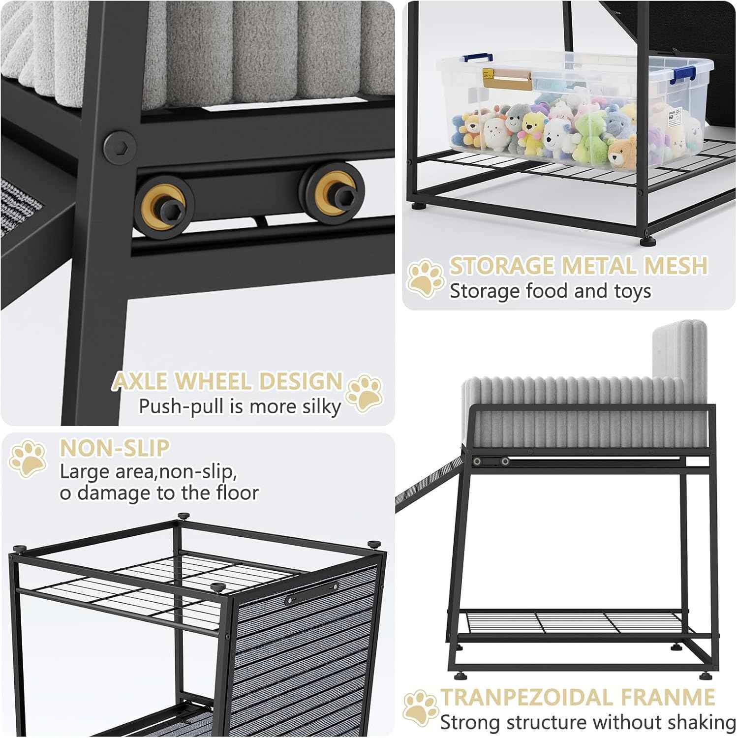 Pet Stairs Ramp with Seat,Dog Window Perch with Stairs and Storage,Dog Seat with Ramp Steps,Folding Pet Ramp for Dogs Cats,Bunk Bed Chair with Sofa Cushion for Bed Couch Office,Hold Up to 110 lbs
