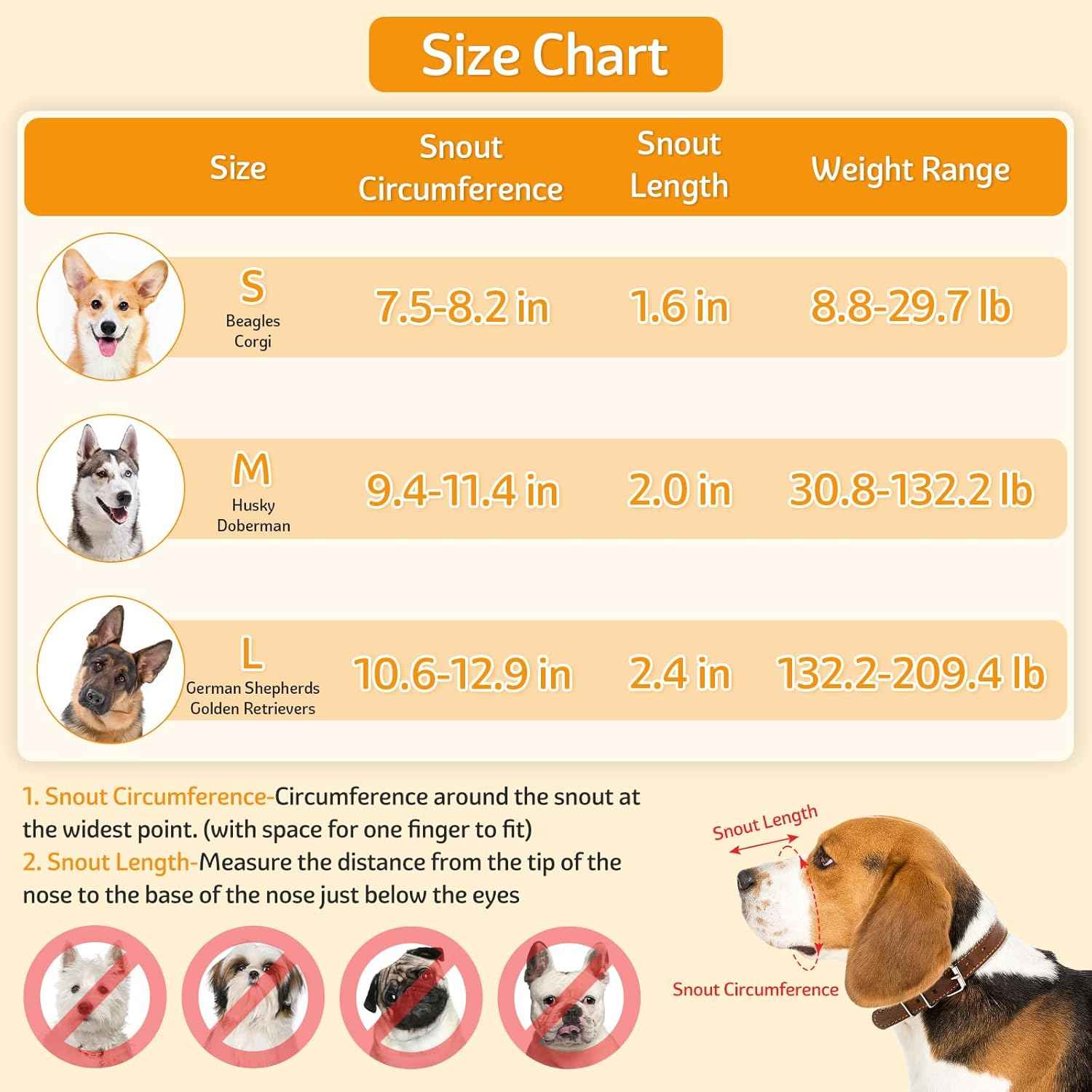 Coppthinktu Dog Muzzle - Soft Mesh Mouth Guard for Small, Medium, Large Dogs - Breathable, Adjustable Cover to Prevent Biting, Barking - Allows Panting, Drinking
