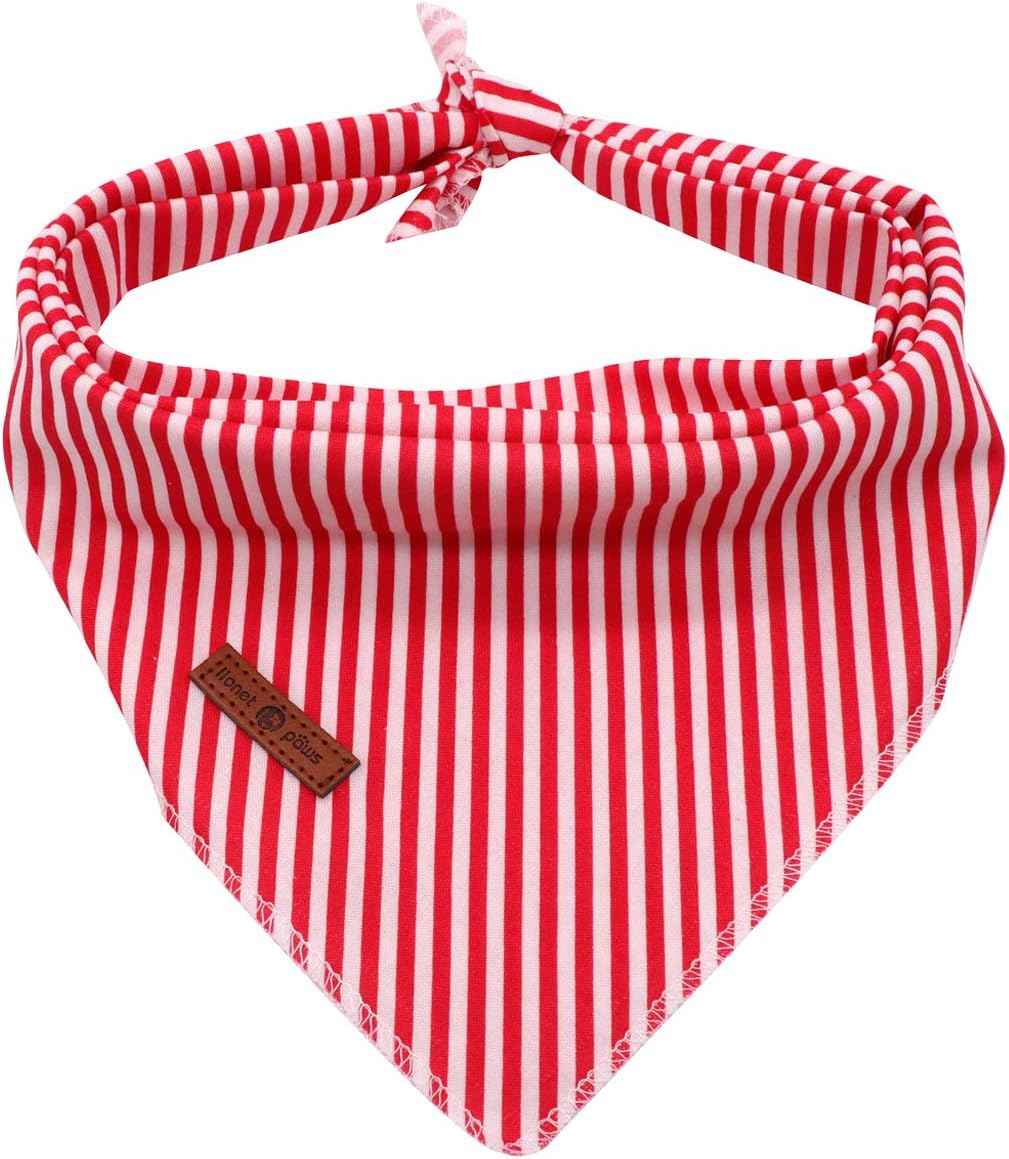 Lionet Paws Dog Bandana for Small Medium Large Dogs, Cat Dogs Kerchief Triangle Bibs Scarf for Girl or Boy