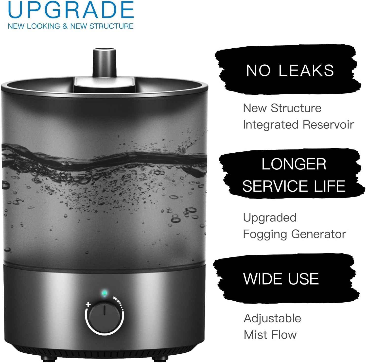 MRREPTILE Reptile Fogger Humidifiers Mister, Misting System for Reptiles, Terrarium Fogger Humidifier, 2.8L Large Capacity Reptifogger [UPGRADE]