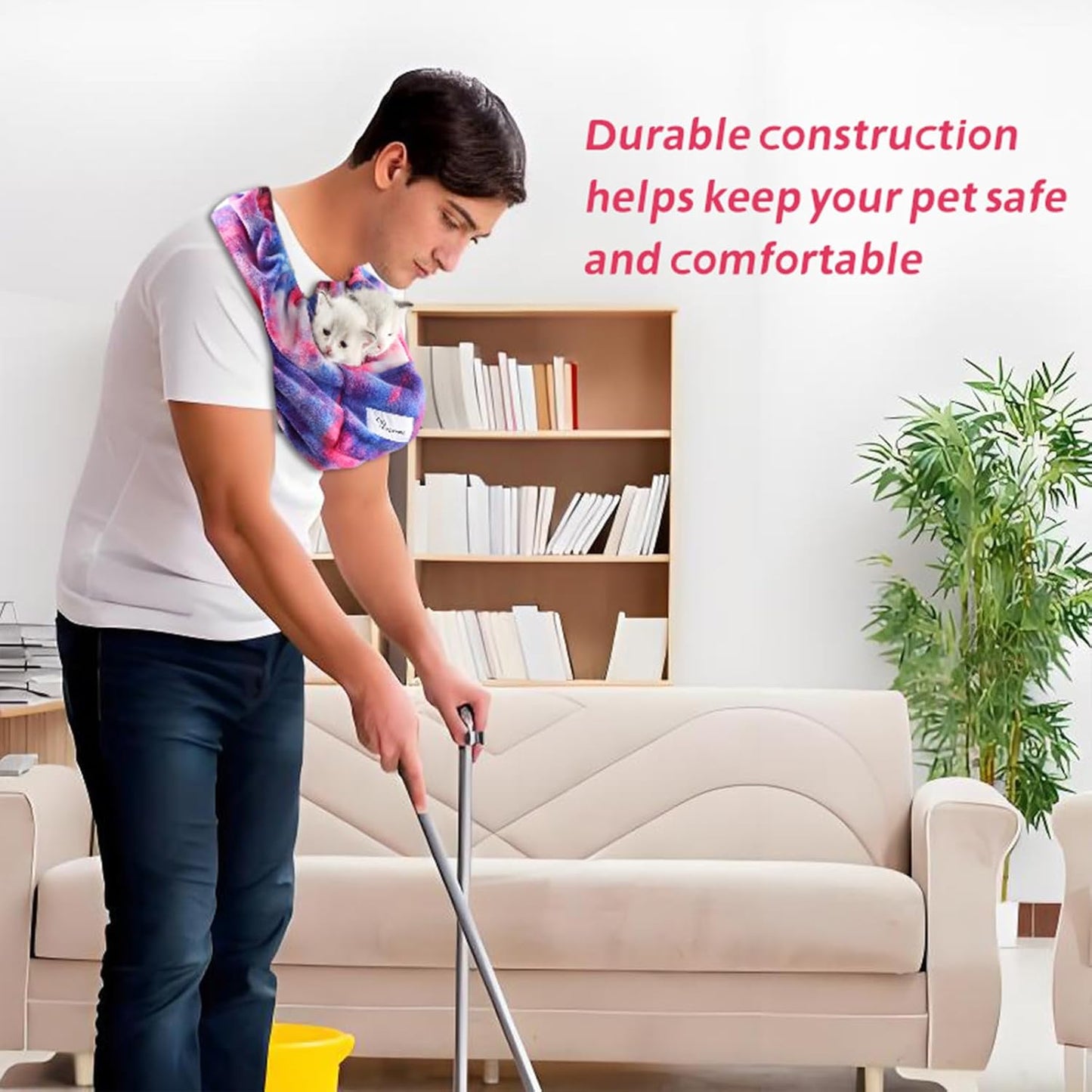 Small Animal Carrier – Hands-Free Pet Bonding Pouch for Small Pets Under 5 lbs, Bearded Dragon Carrier Sling, Guinea Pig Carrier for Sugar Glider, Chinchilla, Bird – Ferret Sling Carrier(Start Dream)