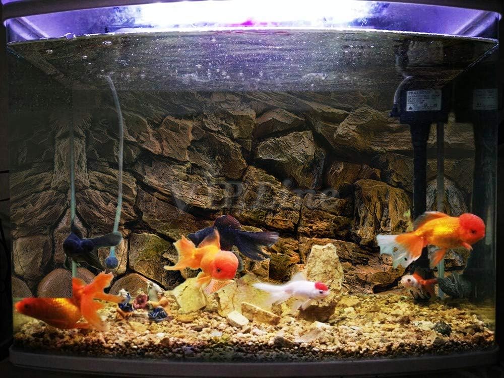 Rock Wall Aquarium Background Poster PVC Fish Tank Decor Landscape 24 36 48 72 (48" x 20"/ 122 x 50cm)