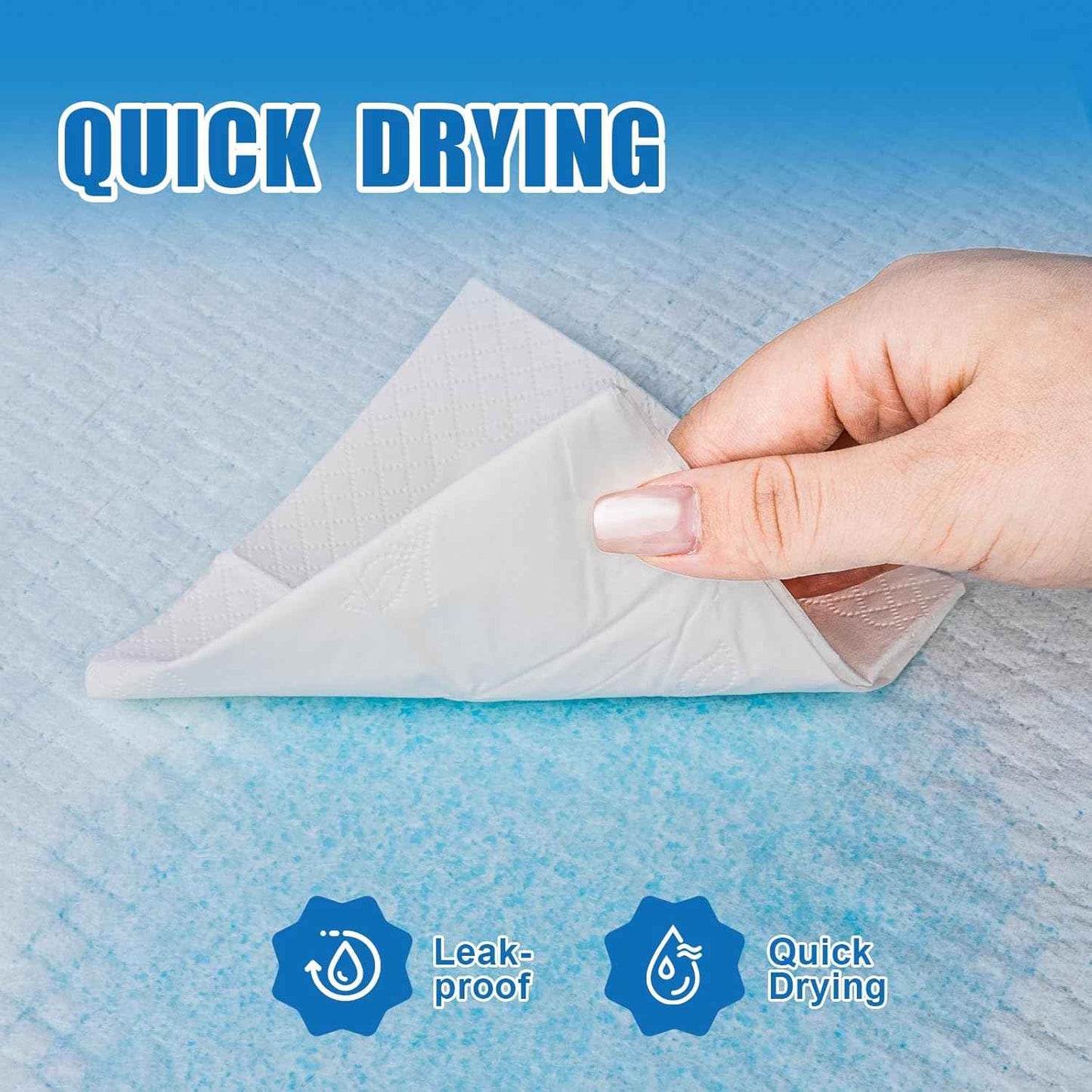 VISRIE 100Pcs 30” x 36”Bed Pads Disposable Adult, Incontinence Bed Pads, Super Absorbency Chucks Pads Disposable, Chucks Underpads Extra Large, Pee Pads for Adults, Pets & Kids, Puppy Training Pads