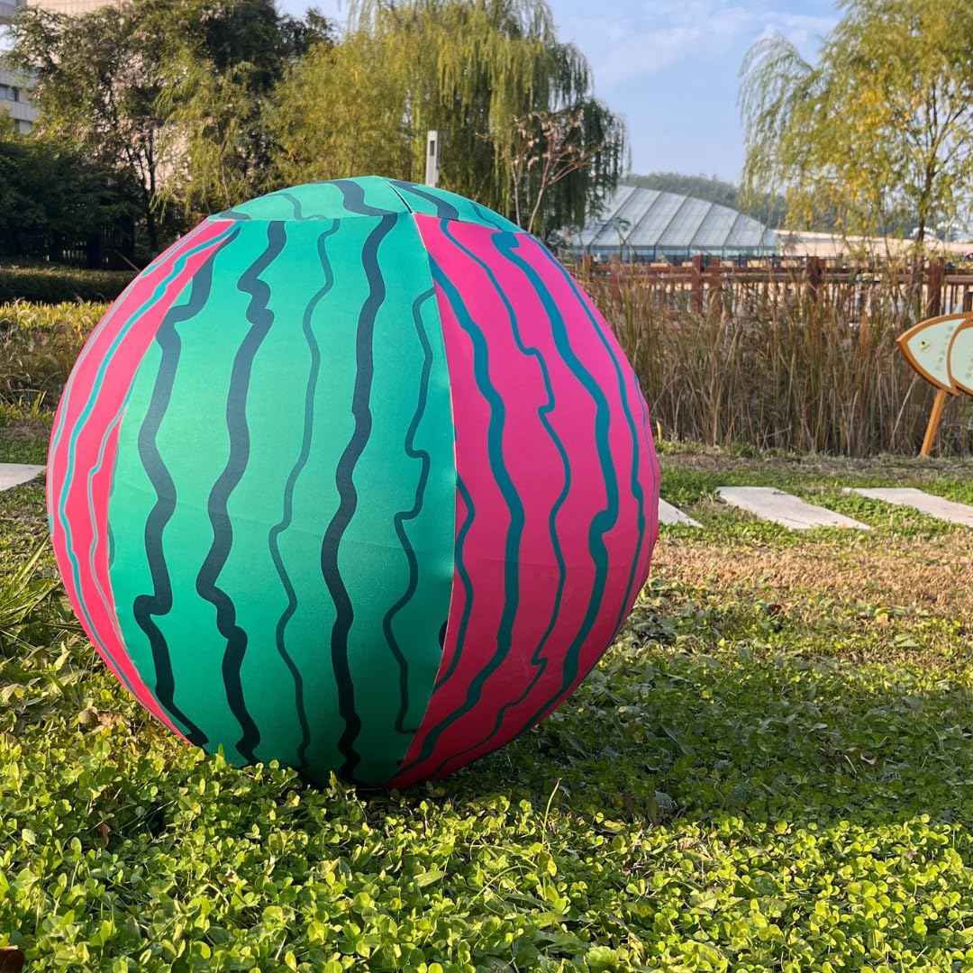 30 Inch Horse Ball Cover, Ball Cover for Horses, High-Strength Fabric,Watermelon Pattern