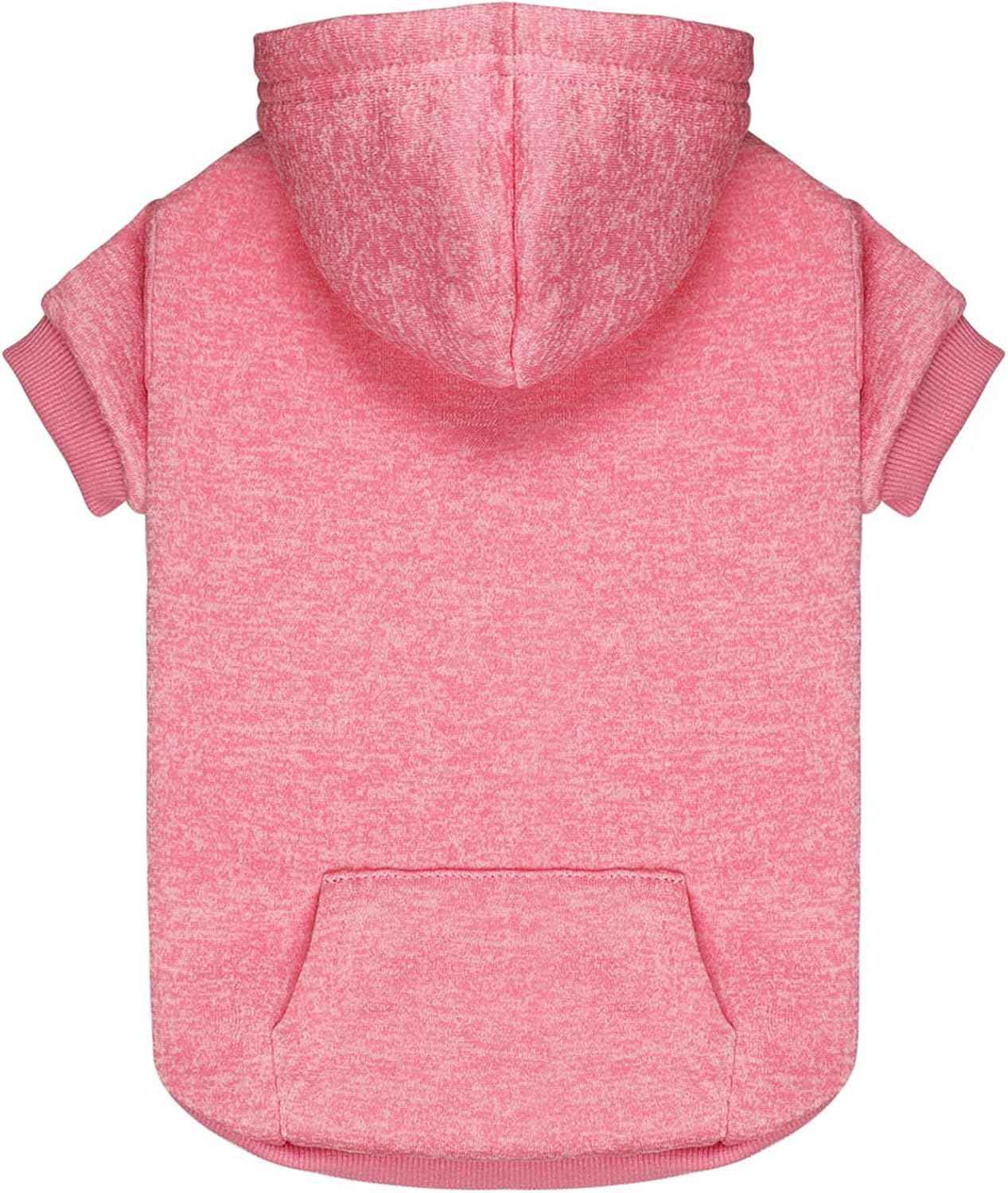 Dog Sweaters for Medium Dogs Dog Hoodie Fleece Sweater Soft Clothes Sweatshirt with Pocket Hoodie for Medium Dogs(Pink&M)