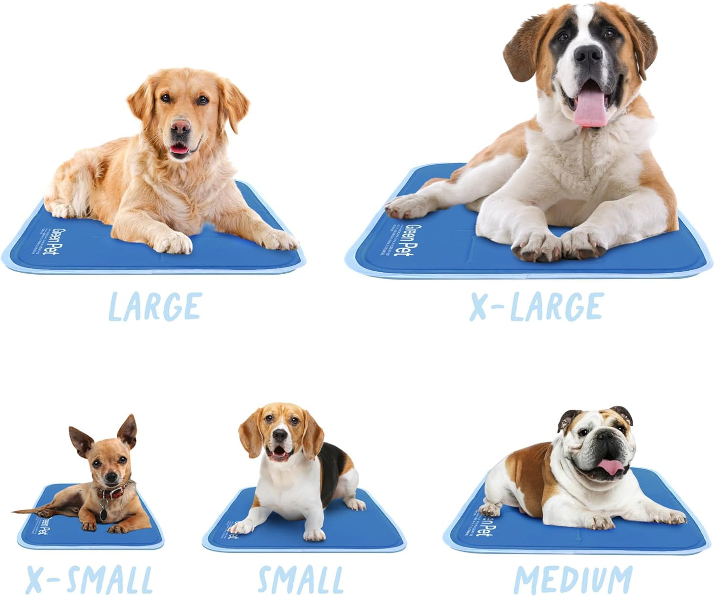 The Green Pet Shop Cool Pet Pad - Medium, Disney’s Mickey & Minnie Mouse - Self-Cooling, Pressure Activated Mat for Dogs & Cats from 21-45 lbs - Non-Toxic Gel, No Water Needed