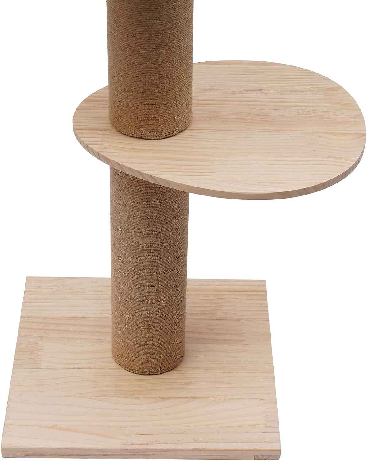 4 Tier Floor-to-Ceiling Cat Tree, Adjustable Height Cat Climbing Tower Set with Space Capsule, Hammock, Cats Scratching Post Climbing Shelves for Cats to Jump Scratch Sleep Play, 100.4-104.3inch H