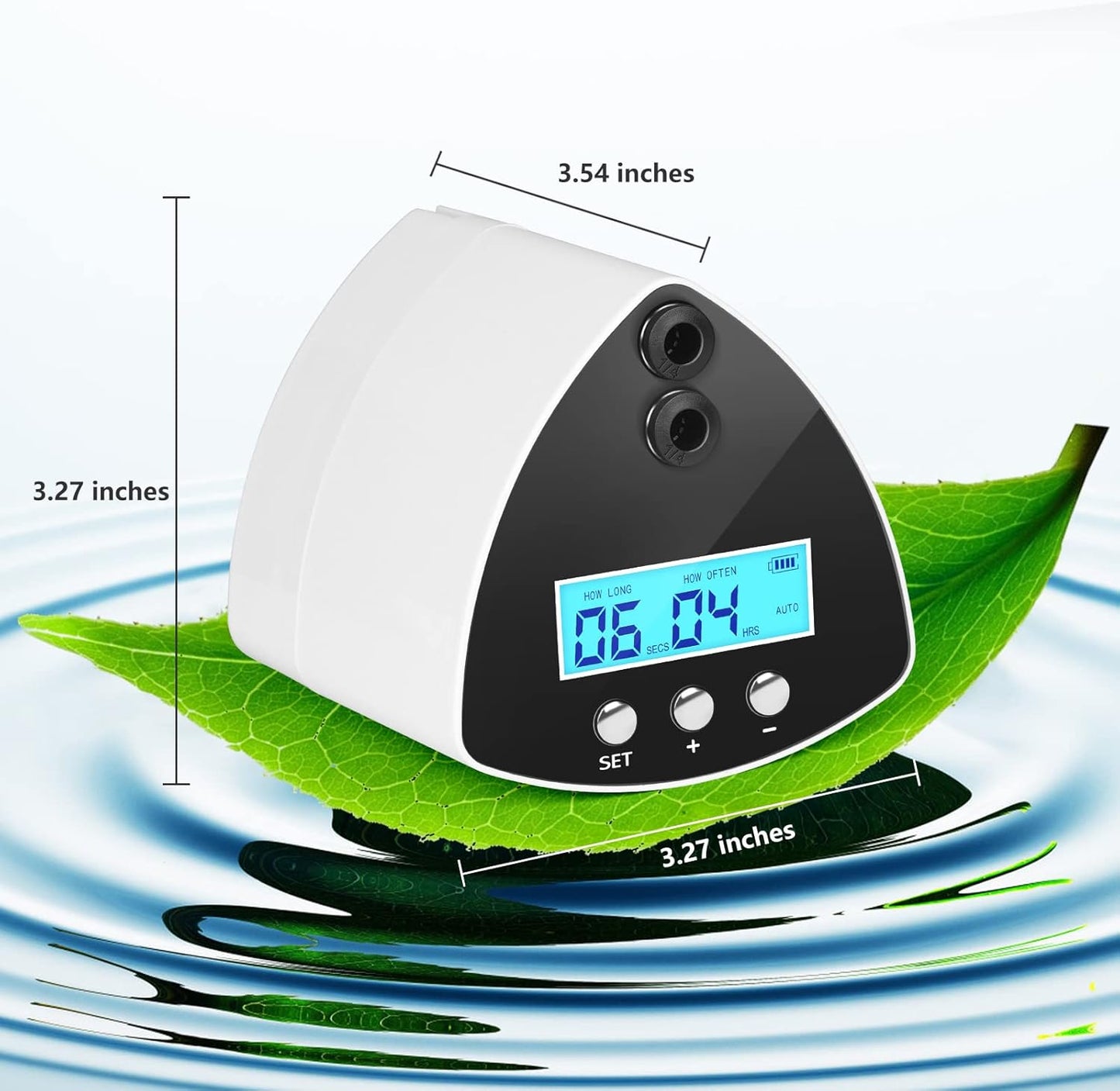 Reptile Misting System | Automatic Humidifier with 2 Nozzles, LCD Screen & Timer for Terrariums
