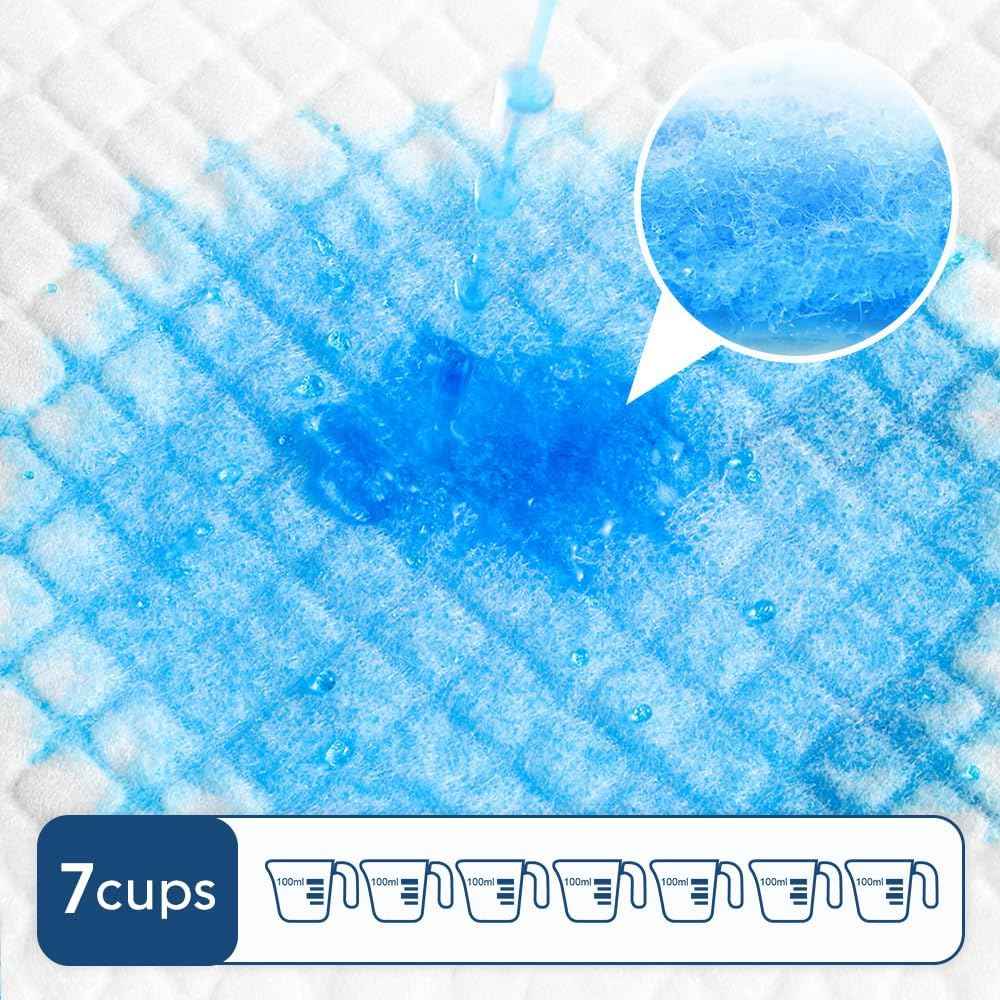 Quilocare 100 Count 28” x 34” XXL Puppy Pads, Super Absorbent Leakproof Extra Large Pee Pads for Dogs, Disposable Dog Training Pads