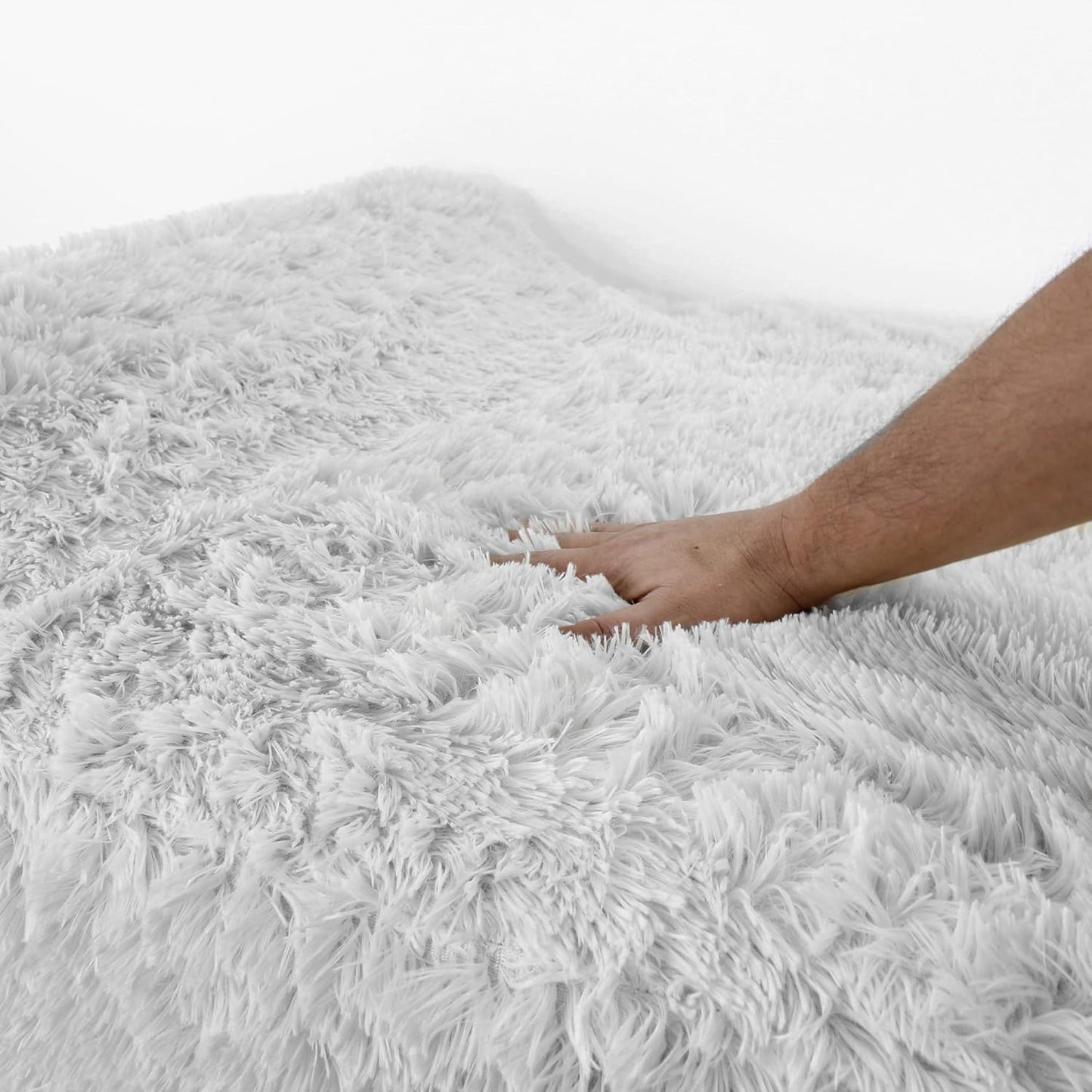 KOPEKS Orthopedic Memory Foam Dog Bed 7" Inch Thick Extra Large Dog Bed with Pillow Fluffy Grey 50"x34"x10" Includes Waterproof Liner & Durable Removable Cover with Smart Design