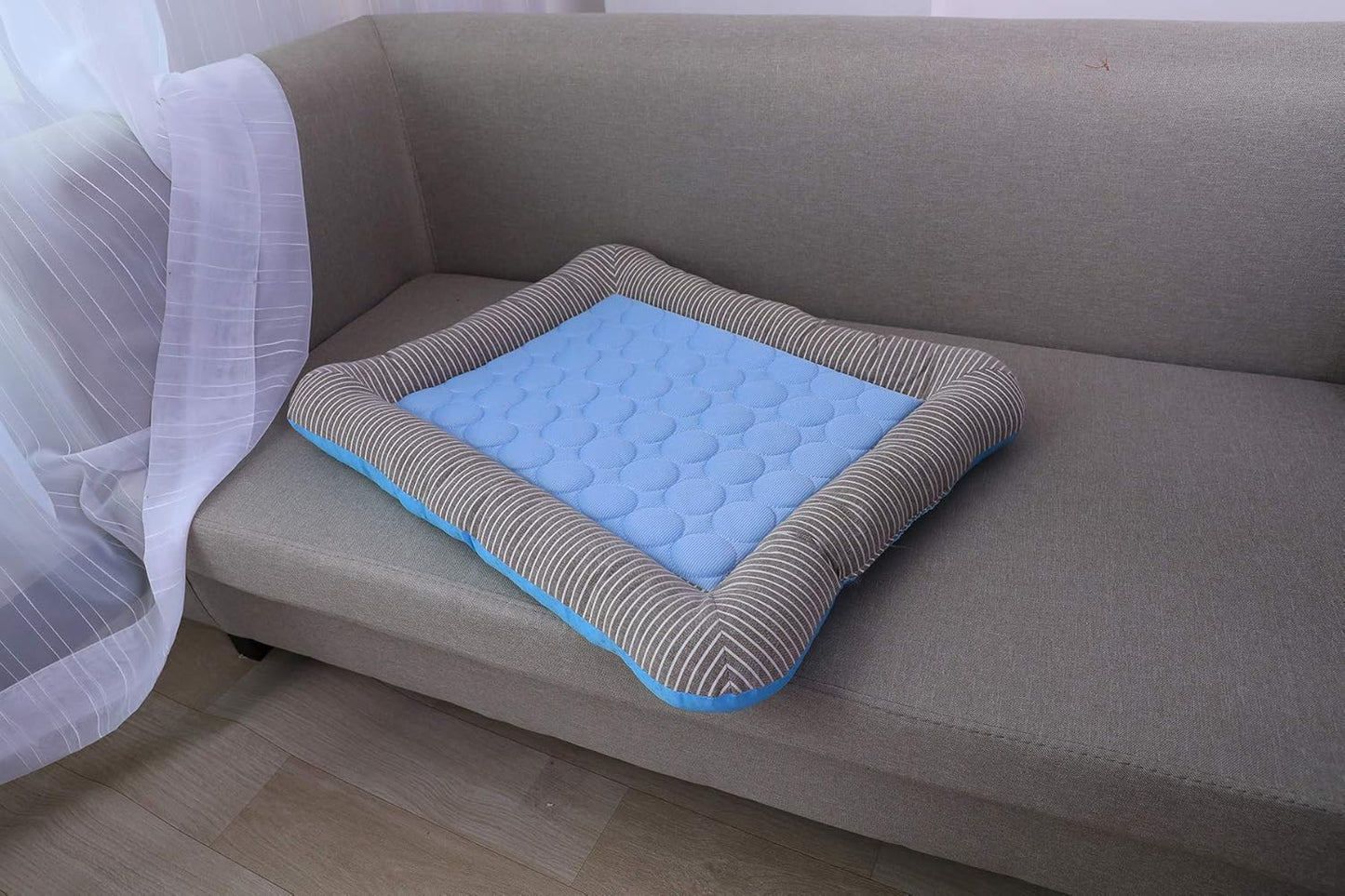 RPGT Summer Pet Self Cooling Pad Washable Sleeping Blanket- No Need to Freeze Or Refrigerate 14"x 18" Kennel Mat for Small Medium Dog and Adult Cat