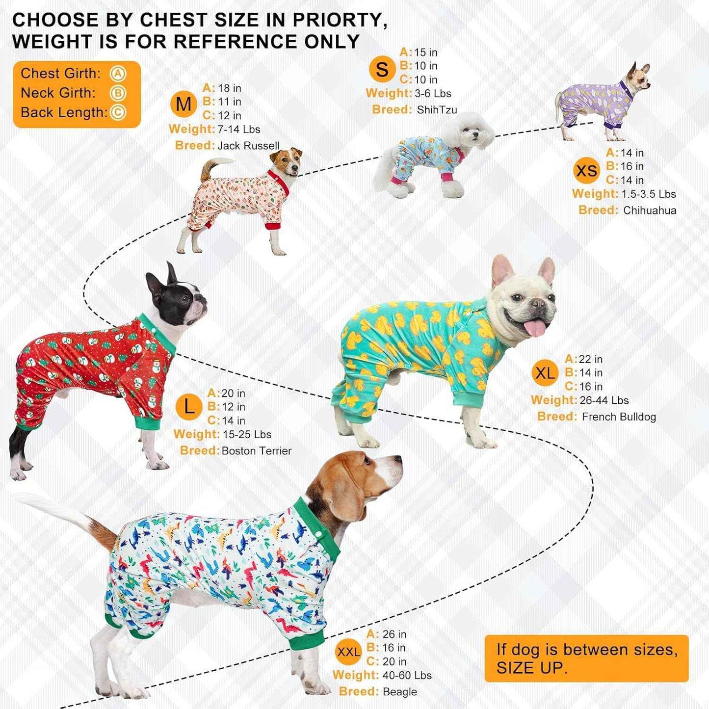 BEAUTYZOO Dog Pajamas Medium Sized Dog, Summer Doggie Pajamas for Boy Girl, Soft Strechy Cotton Puppy Pjs Jammies Onesies for Men Women, Pet Jumpsuit Body Suit Cat Apparel Clothes, Blue M