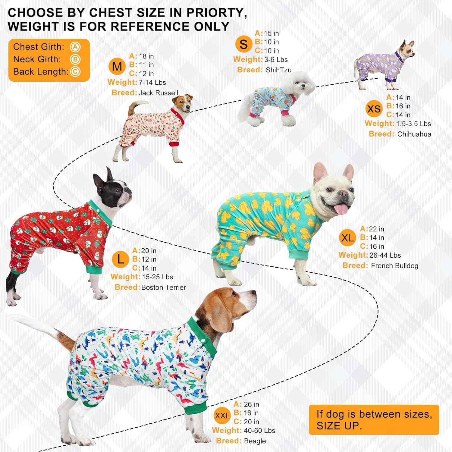 BEAUTYZOO Dog Pajamas Large Sized Dog, Summer Doggie Pajamas for Boy Girl, Soft Strechy Cotton Puppy Pjs Jammies Onesies for Men Women, Pet Jumpsuit Body Suit Cat Apparel Clothes, Green Dinosaur L