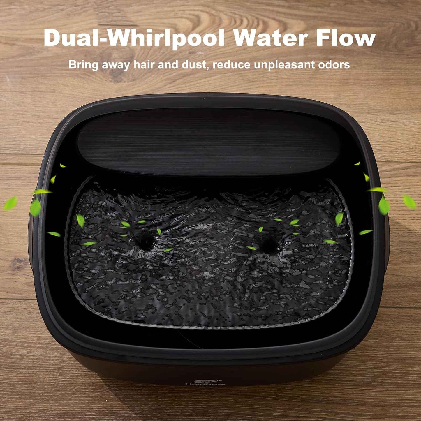 Dog Water Fountain for Large Dogs, 2.1Gal/8L Dog Water Bowl Dispenser, No Spill Automatic Pet Water Fountain for Dogs Cats Multiple Pets with Ultra Quiet Pump, 3 Filter Replacement, Black