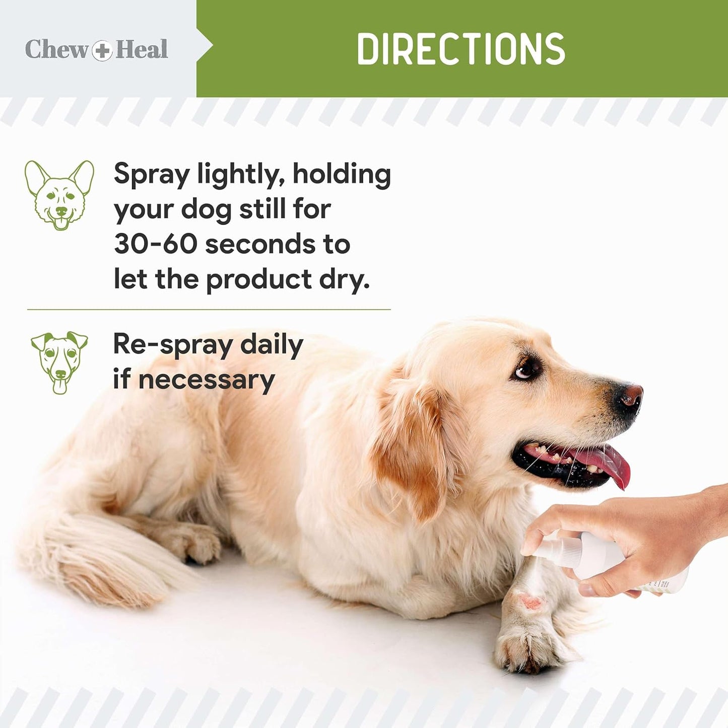 Pet Liquid Bandage for Dogs - 4 oz Spray with Aloe - Wound Care for Dogs Including Cuts, Scrapes, and Stitches - Breathable and Waterproof