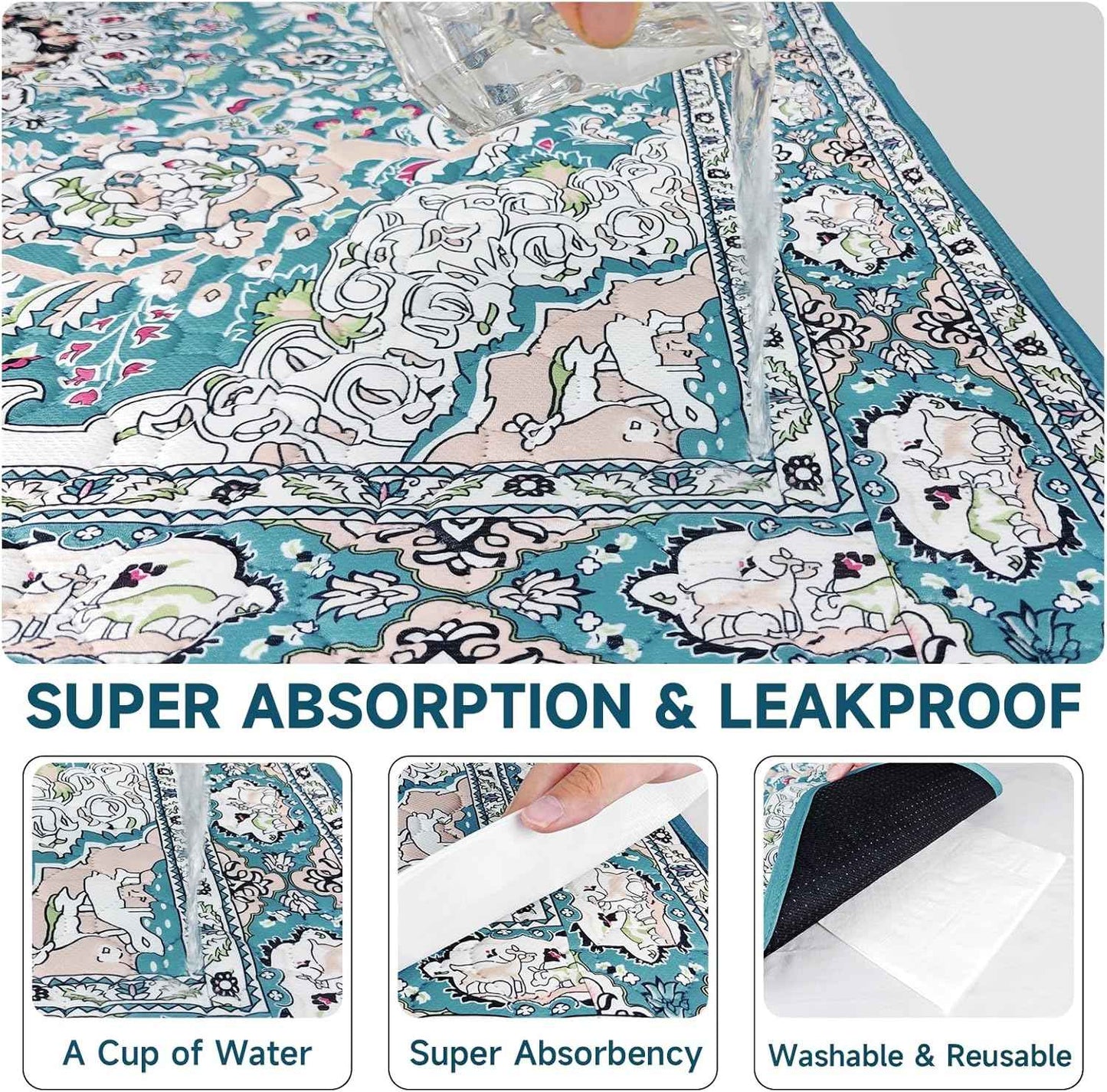 Washable Pee Pads for Dogs 2 Pack, Puppy Pads with Pheromones, 2026 Upgraded PuppyPad 18" x 24" Waterproof Non-Slip Reusable Puppy Pad with Fast Absorbent,Leakproof Whelping Pads for Pet Housebreaking