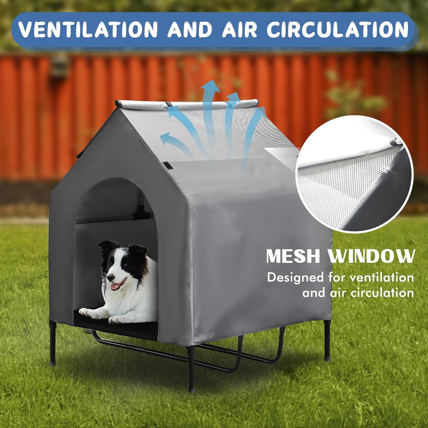 42" Dog House Outdoor for Extra Large Dogs
