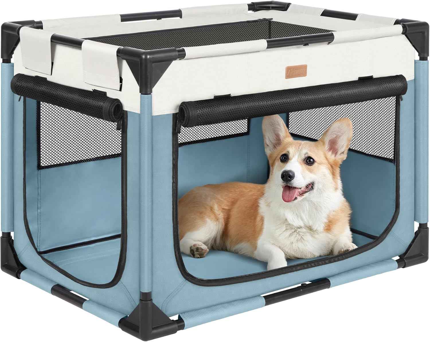 Akinerri Dog Crate, Dog Playpen, Small Blue
