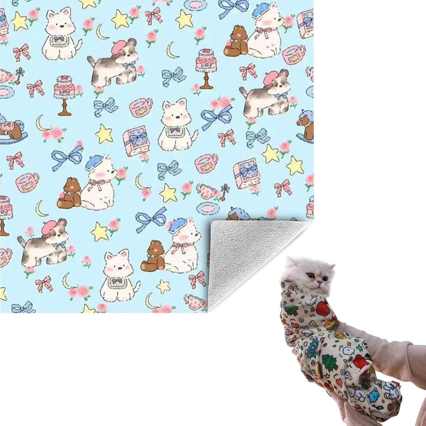 35.5" Cat Grooming Wrap Cat Wrap for Cutting Nails Cat Restraint for Nail Clipping Cat Swaddle Wrap Cat Burrito Wrap XL(Within 22lbs) Anti-Scratch Anti-Escape Multifunctional Pet Tool