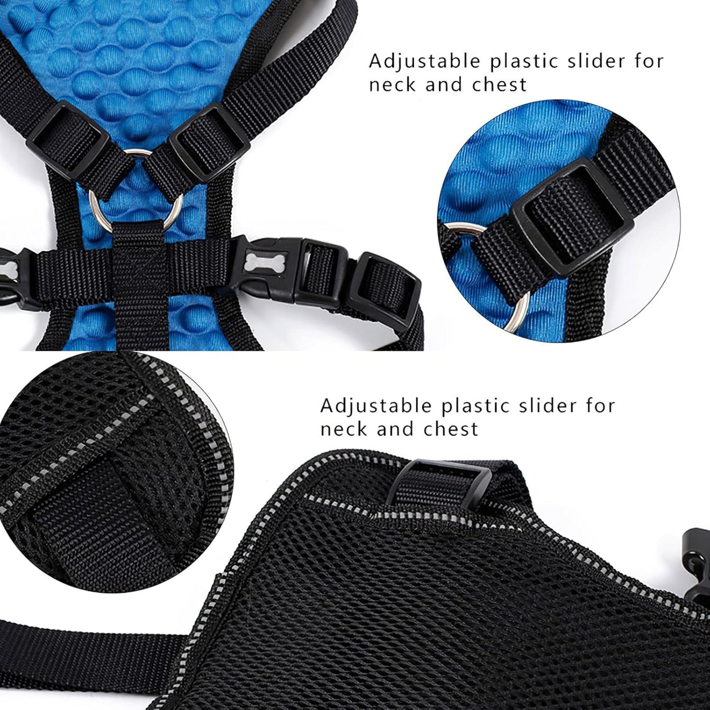 Dog Safety Vest Pet Vehicle Seat Belt, Adjustable Strap and Buckle Car Leash Dog Seat Belt Dog Vest Harness Pet Car Harness Vehicle Seat Belt for Small Medium Dogs Cats (XL)