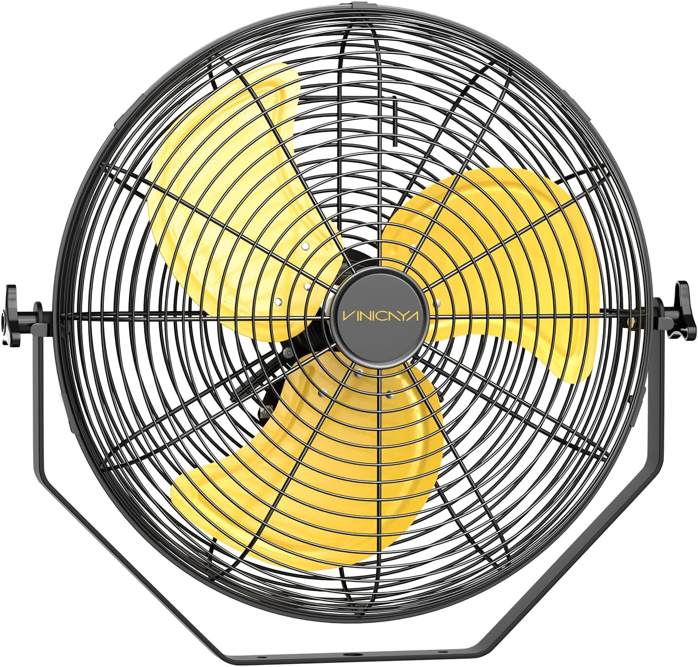 18 Inch Industrial Wall Fan, 4800 CFM Metal Wall Mount Fans with Poweful Motor, 3 Speed, Heavy Duty Fan Indoor for Covered Patio, Greenhouse, Gazebo, and Garage, UL Listed