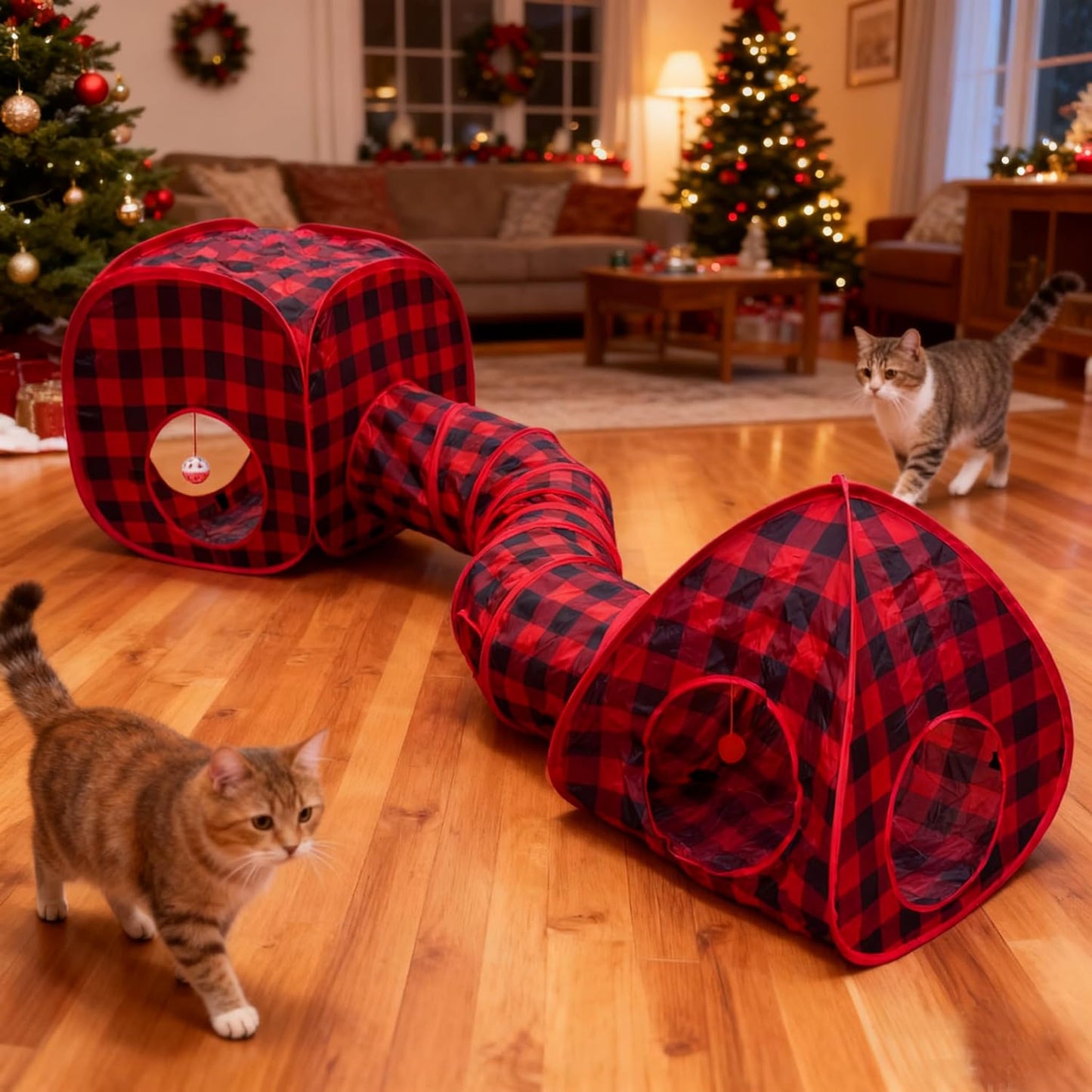 Cat Tunnel & Tent Combo — Interactive 3-in-1 Play Set