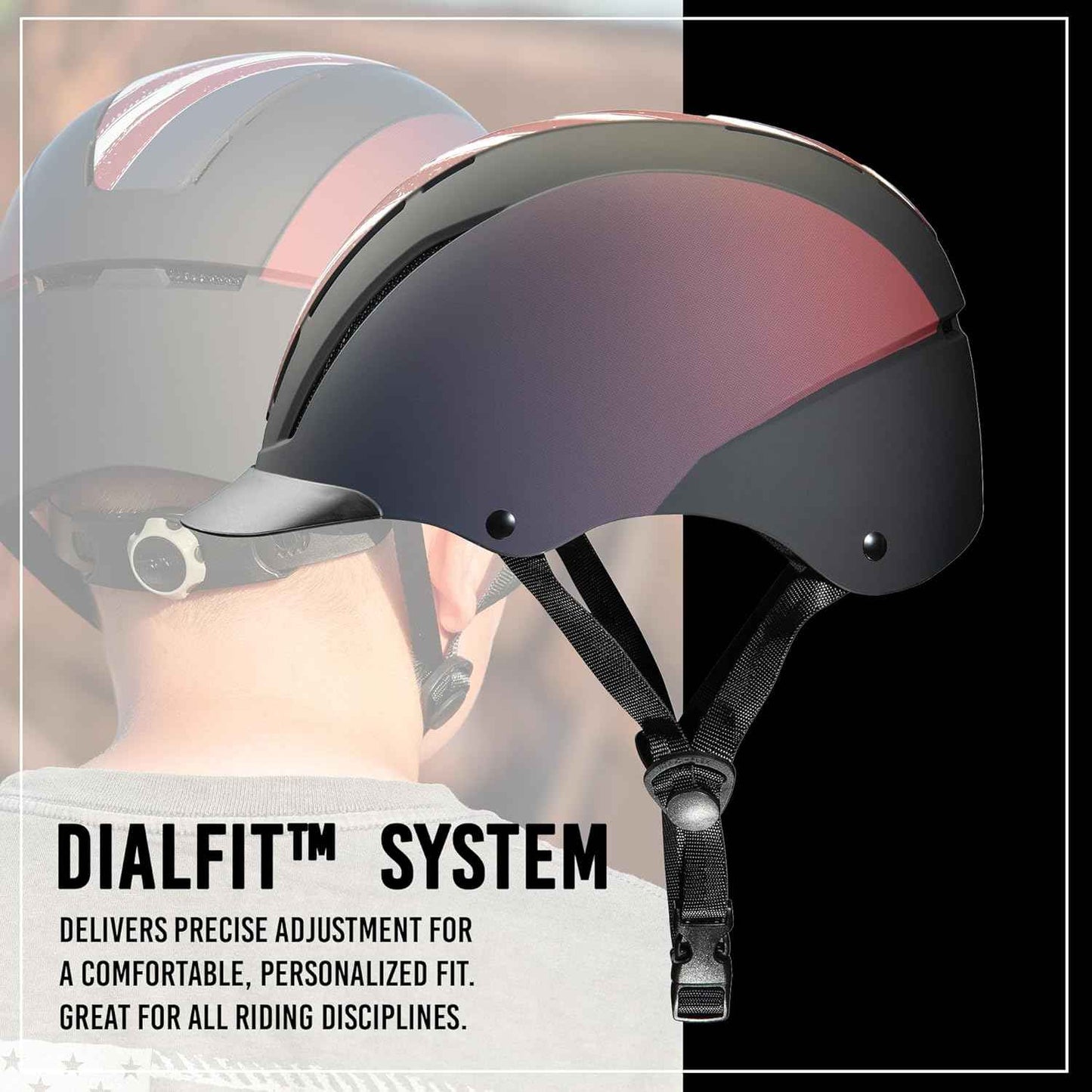 Troxel Spirit Full Coverage Horse Riding Helmet, Low-Profile Adjustable Design, Safety Horseback Riding Gear