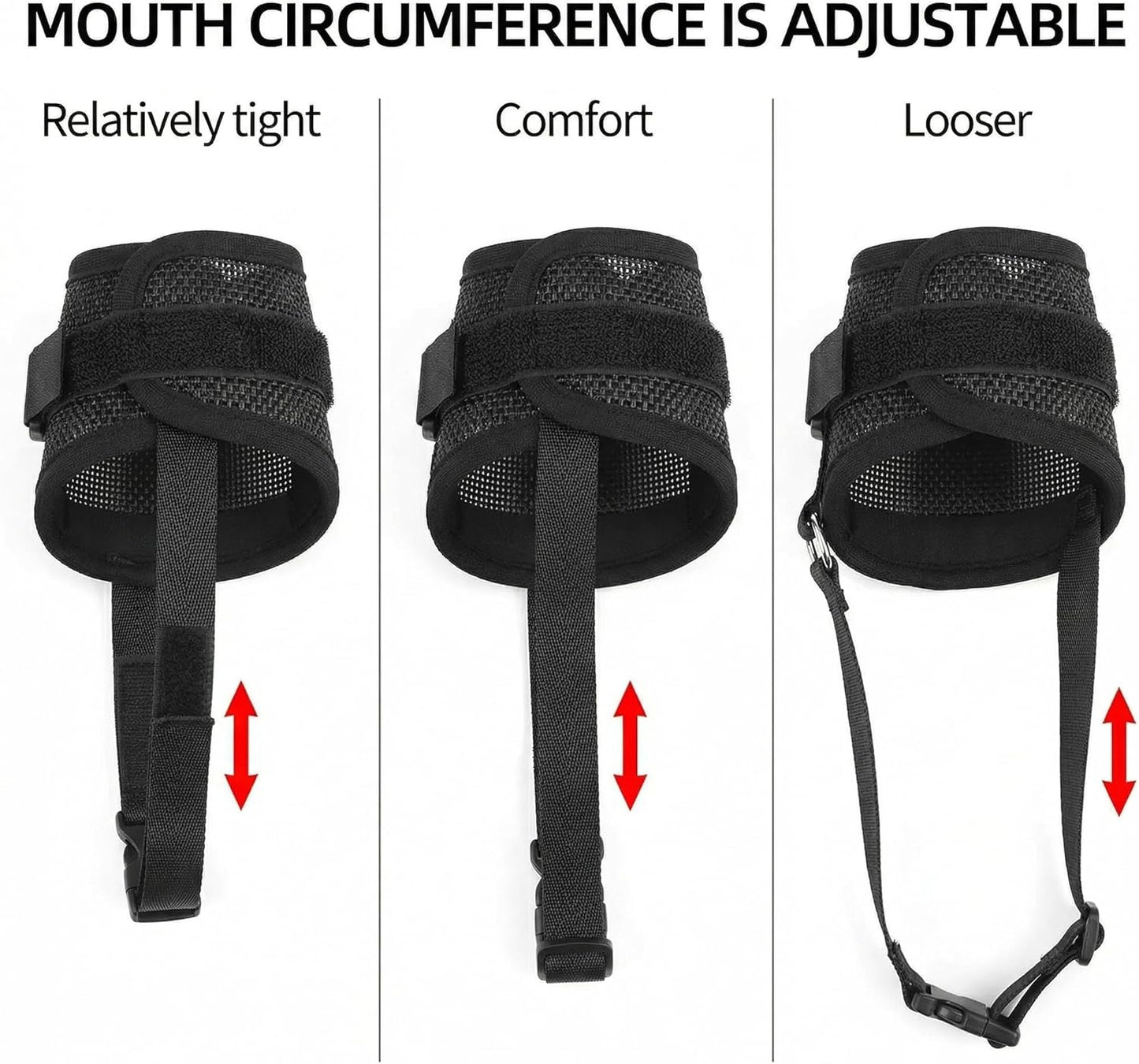 Dog Muzzle,Breathable Allows Panting and Drinking,Adjustable Comfortable Loop Muzzle for Small Medium Large Dogs for Walking Training Grooming Veterinary (Yellow, M for Medium Dogs)