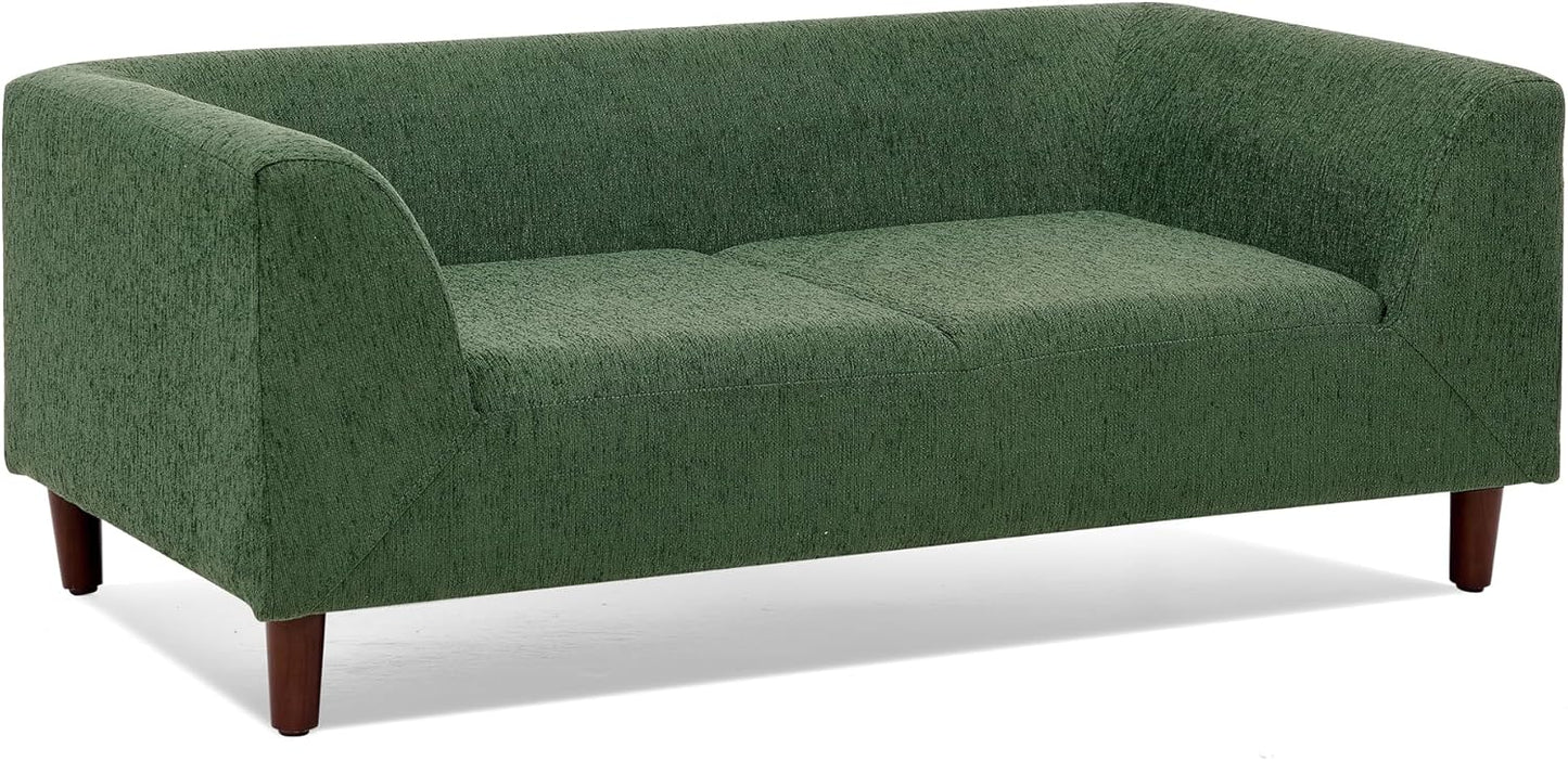 Dog Sofa Couch for Medium Dogs, Memory Foam Dog Sofa Bed, Modern Elevated Pet Couch Bed with Wooden Legs for Medium Dogs, Green