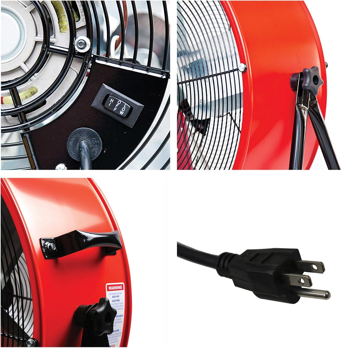 Maxx Air 24" Industrial Fan Heavy Duty - Rugged Drum Fan for Workshop - Powerful Shop Fans Heavy Duty for Industrial Use - Large Cooling Solution for Factories and Warehouses
