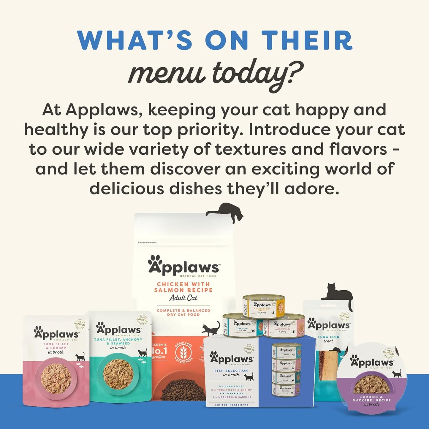 Applaws Natural Wet Kitten Food in Broth, Limited Ingredient Canned Wet Kitten Food, No Additives, Made with Natural Ingredients, Tuna Fillet in Broth (24 x 2.47oz Cans)