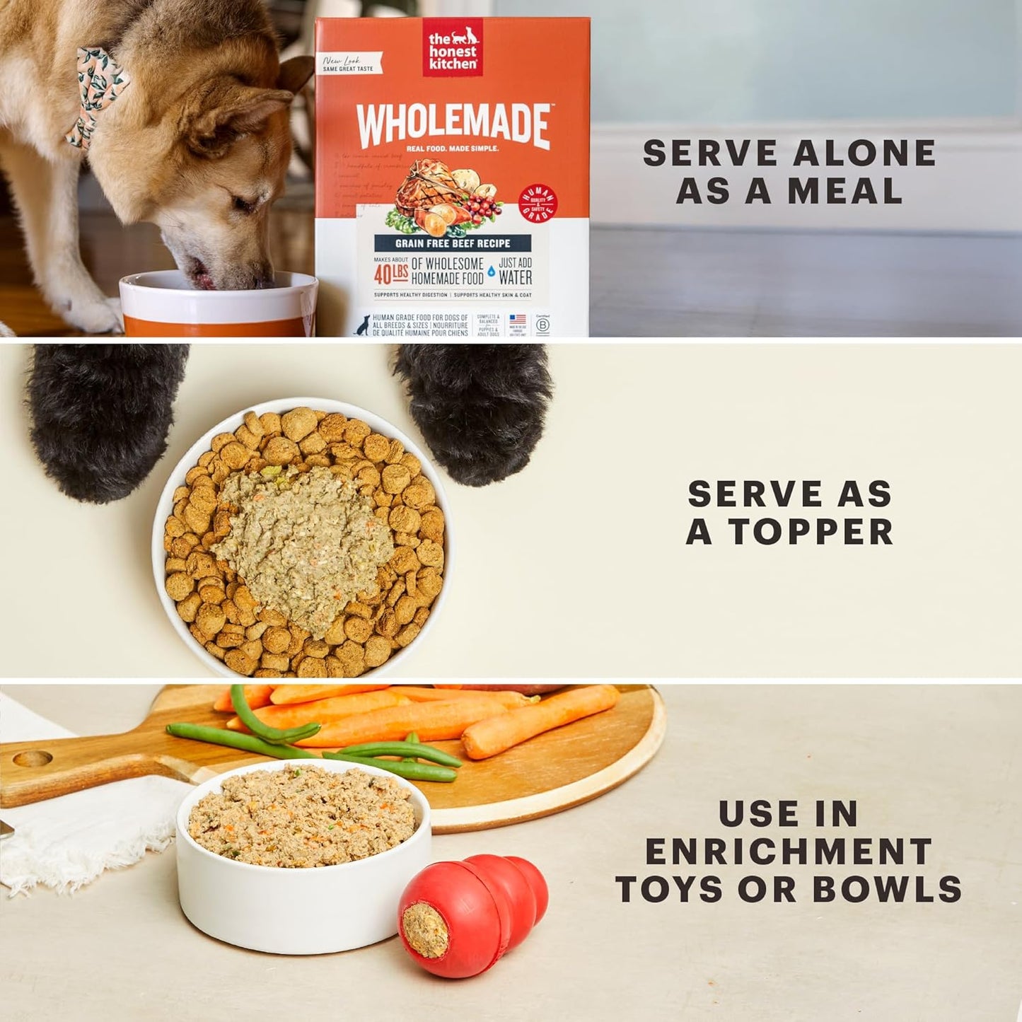 The Honest Kitchen Wholemade™ Grain Free Beef Dog Food, 10 lb Box