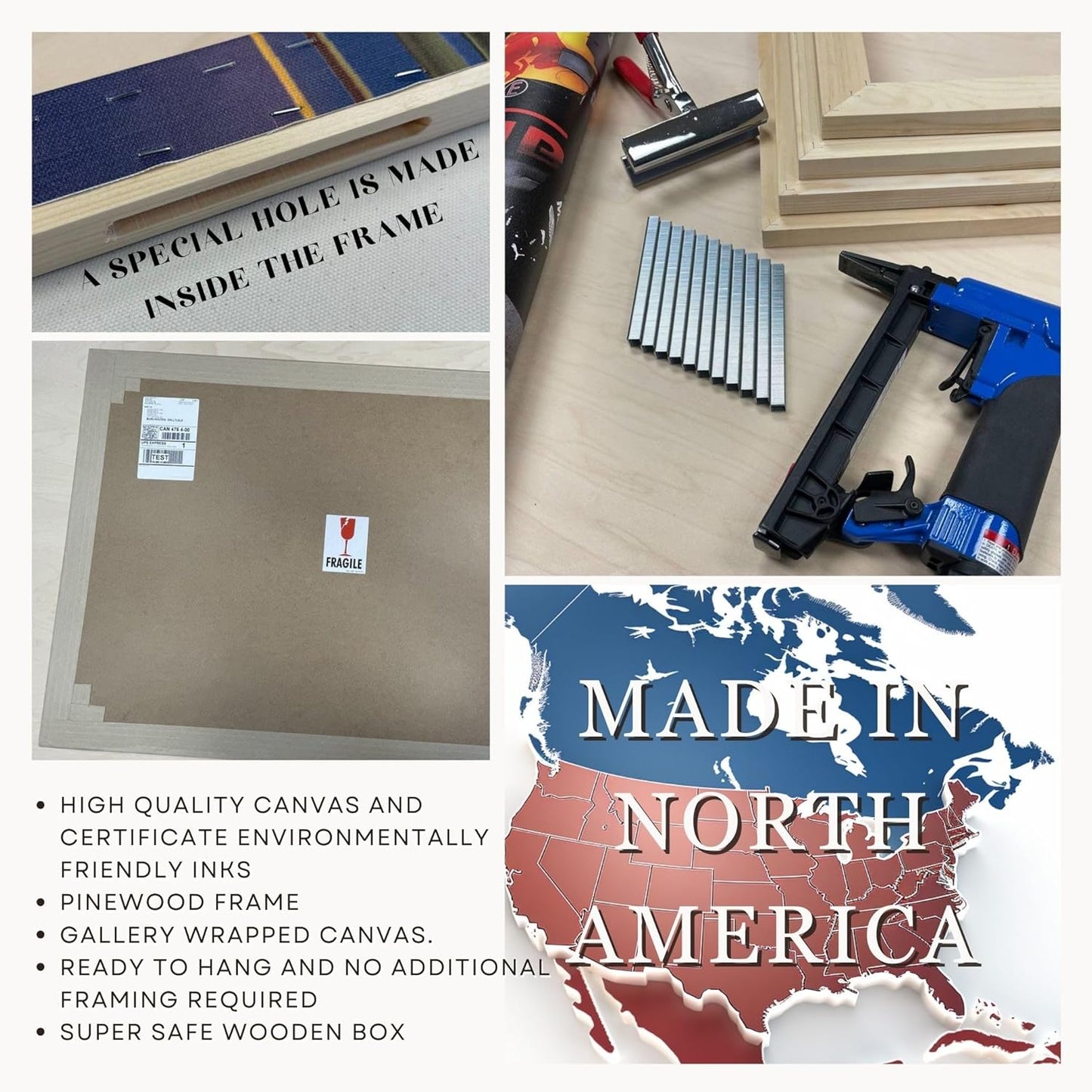 Nature Wall Art Prints - Ocean Forest Mountain Lake Canvas Landscapes - Small to Extra Large Living Room Bedroom Kitchen Bathroom Décor (Serenity in the Forest, 35L" x 53W" - 3 Panels)
