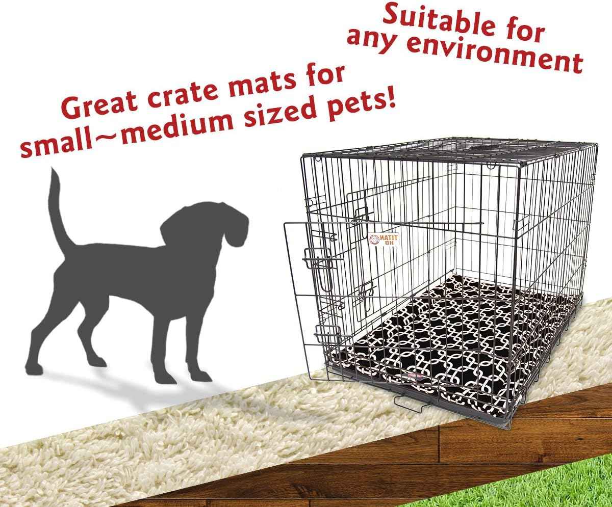 30" Links Black Crate Dog Bed Mat By Majestic Pet Products
