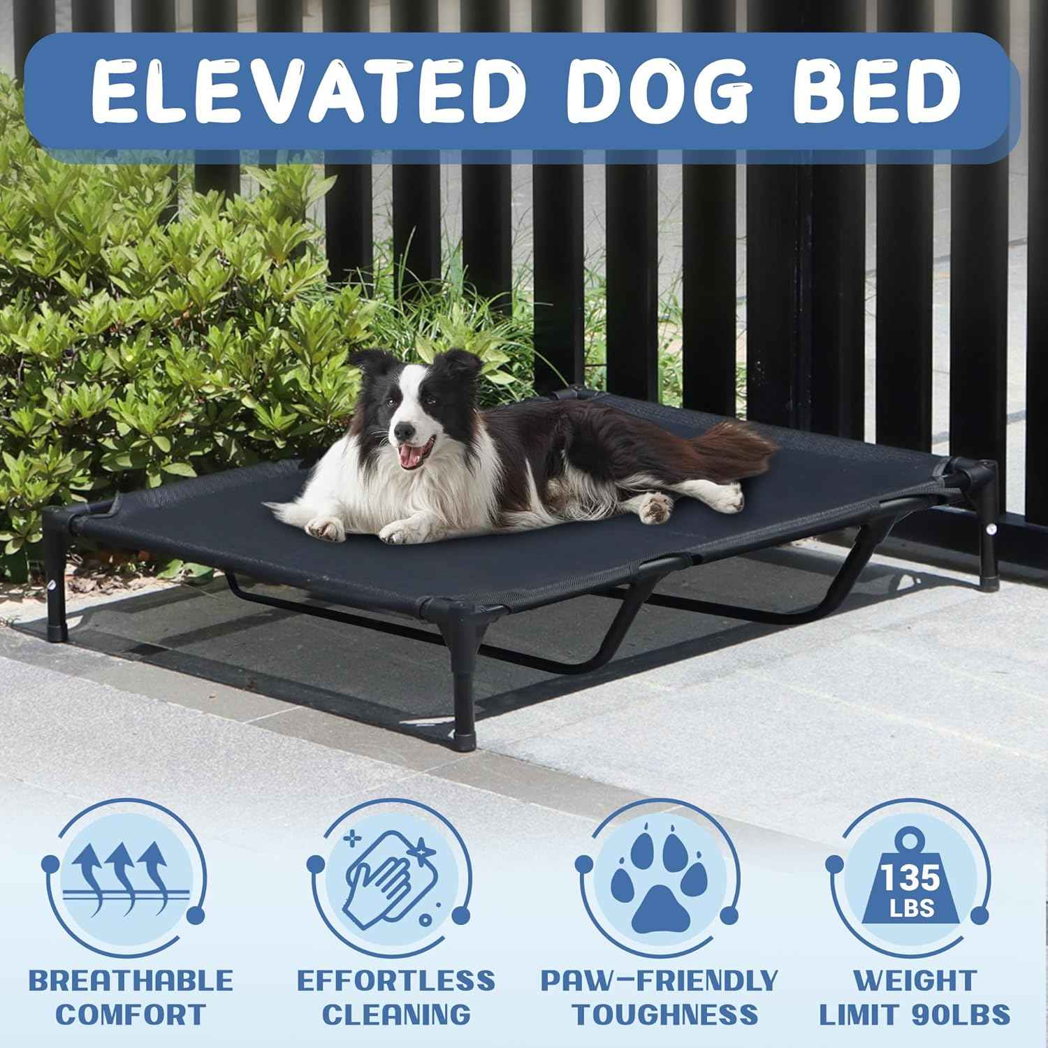 42" Dog House Outdoor for Extra Large Dogs