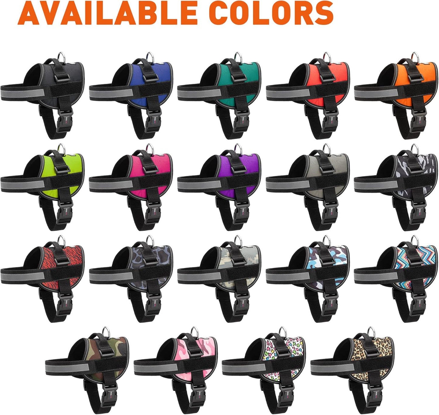 Dogline Dog Harness, Reflective No-Pull Adjustable Vest with Handle for Walking, Training, Breathable, No - Choke Harness for Small, Medium or Large Dogs Room for Patches Aztec Design 2 XL 33"-46"
