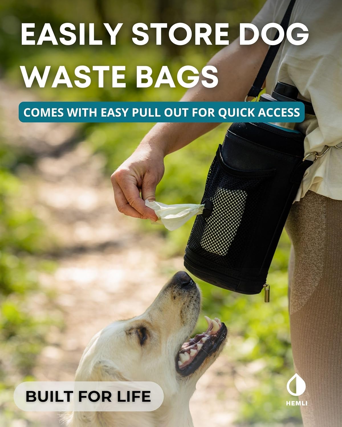 32 oz. Dog Water Bottle, Insulated Dog Travel Water Bottle, Stainless Steel Pet Water Bottle Dispenser Portable Food and Water Bowl for Dogs with Carrying Case for Walking Dog Canteen Travel Kit
