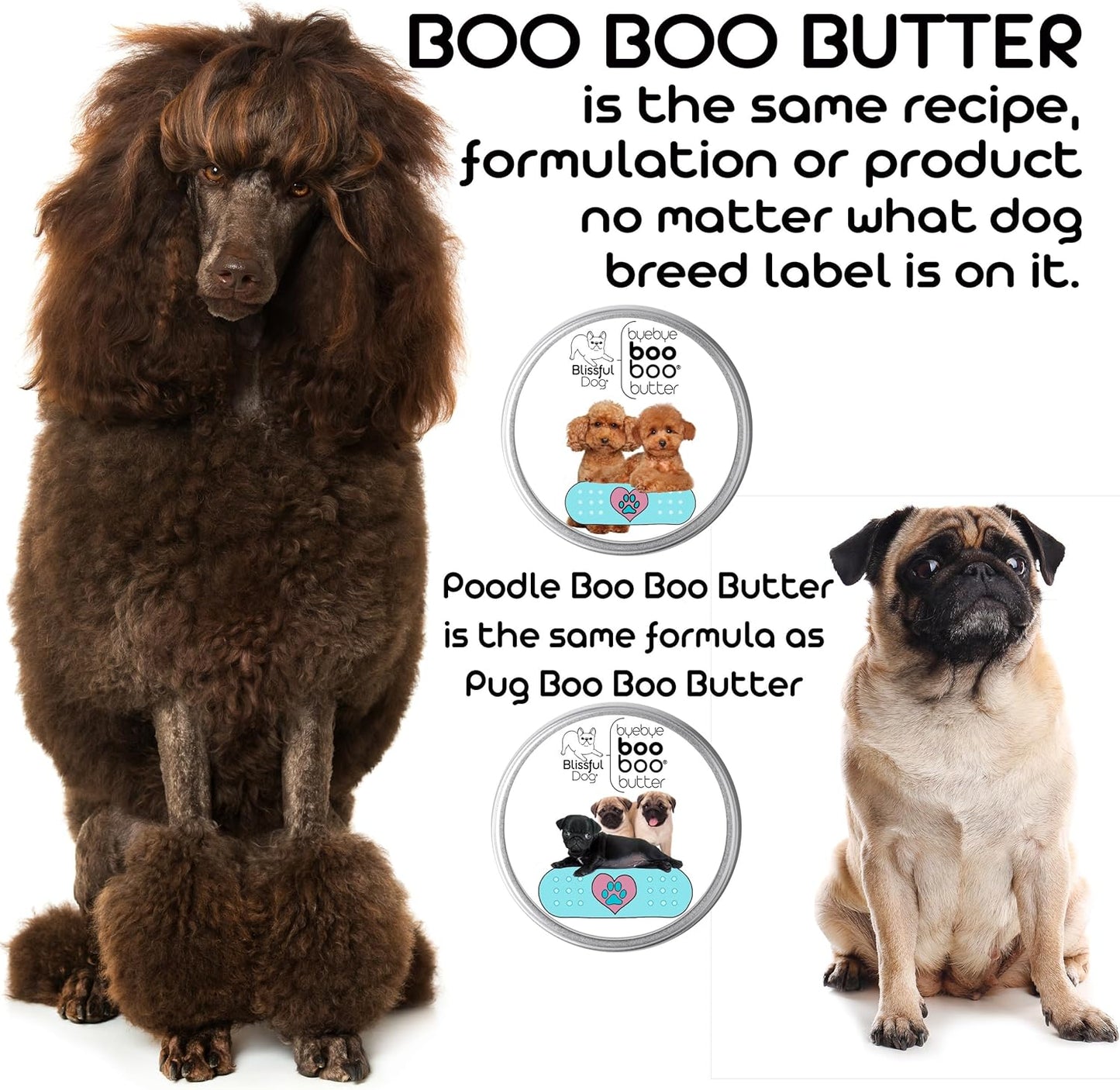 The Blissful Dog 8 oz TIN Poodle Booboo Butter