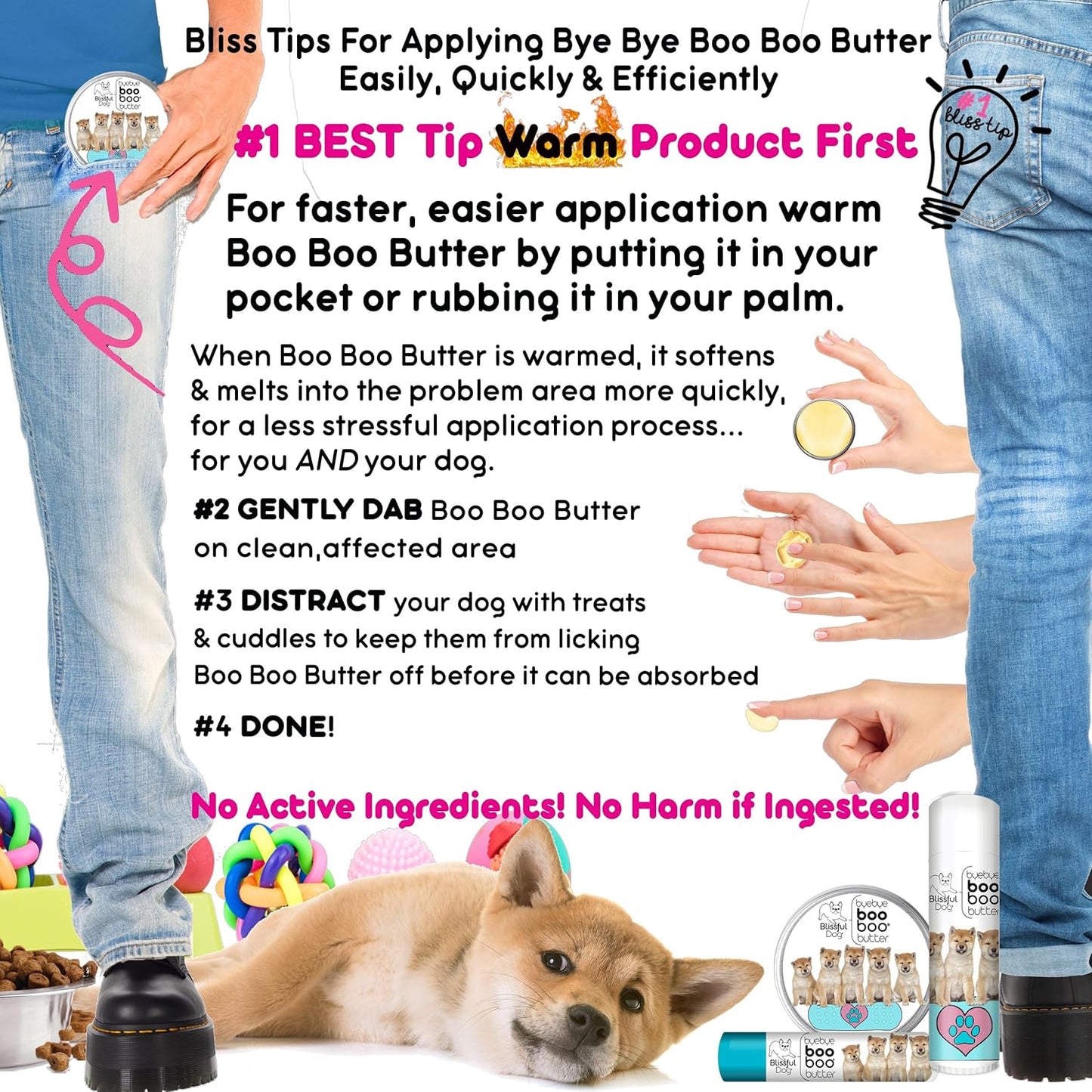The Blissful Dog 4 oz TIN Shiba Inu Booboo Butter