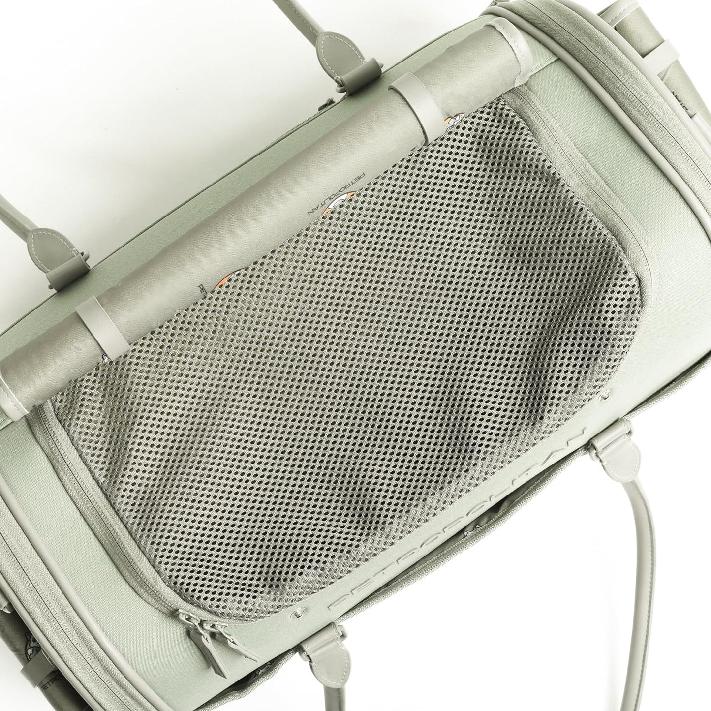 Soft-Sided Pet Carrier for Cats and Small Dogs – Stylish, Airline-Approved Travel Bag with Mesh Ventilation, Collapsible, Removable Pad and Safety Leash, Fits up to 16 lb