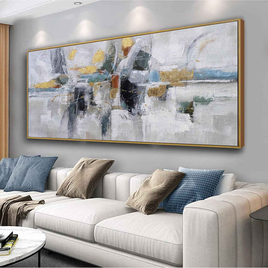 Abstract Wall Art Colorful Canvas Wall Art Living Room Decorations Large Wall Art Office Decor Abstract Watercolor For Home Bedroom Decor Kitchen Artwork 29x58 Inch With Framed