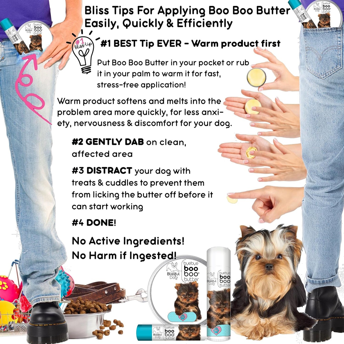 The Blissful Dog 1 oz TIN Yorkshire Terrier Booboo Butter