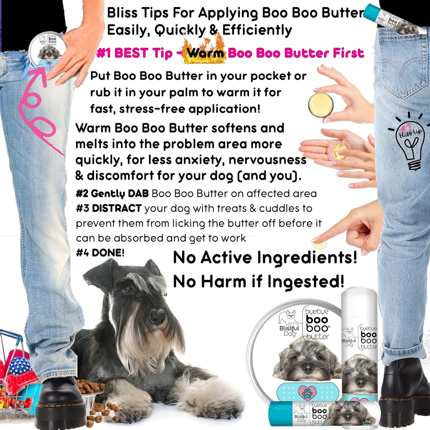 The Blissful Dog Schnauzer Boo Boo Butter, 16 oz.